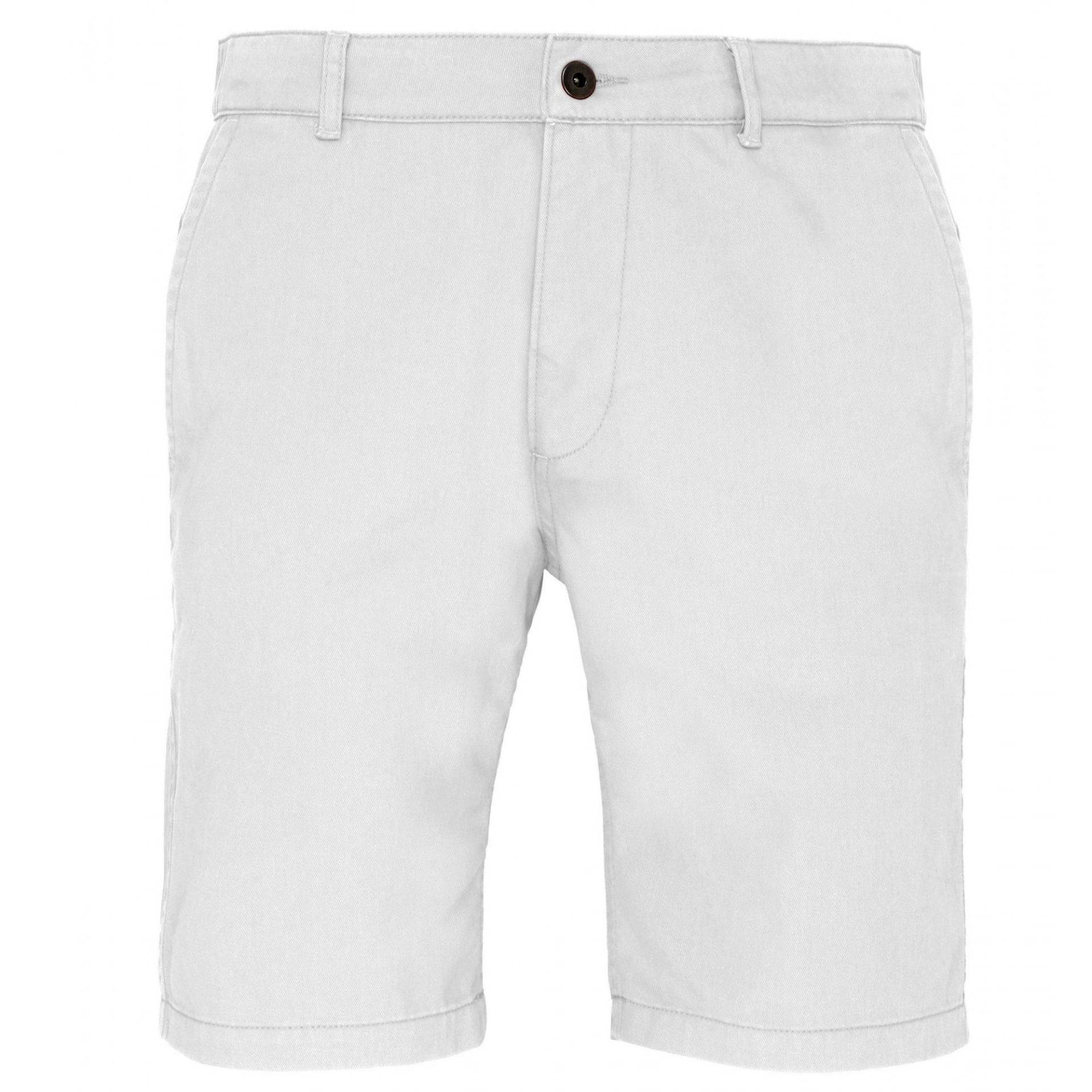 Chinoshorts Herren Weiss 4XL von Asquith & Fox