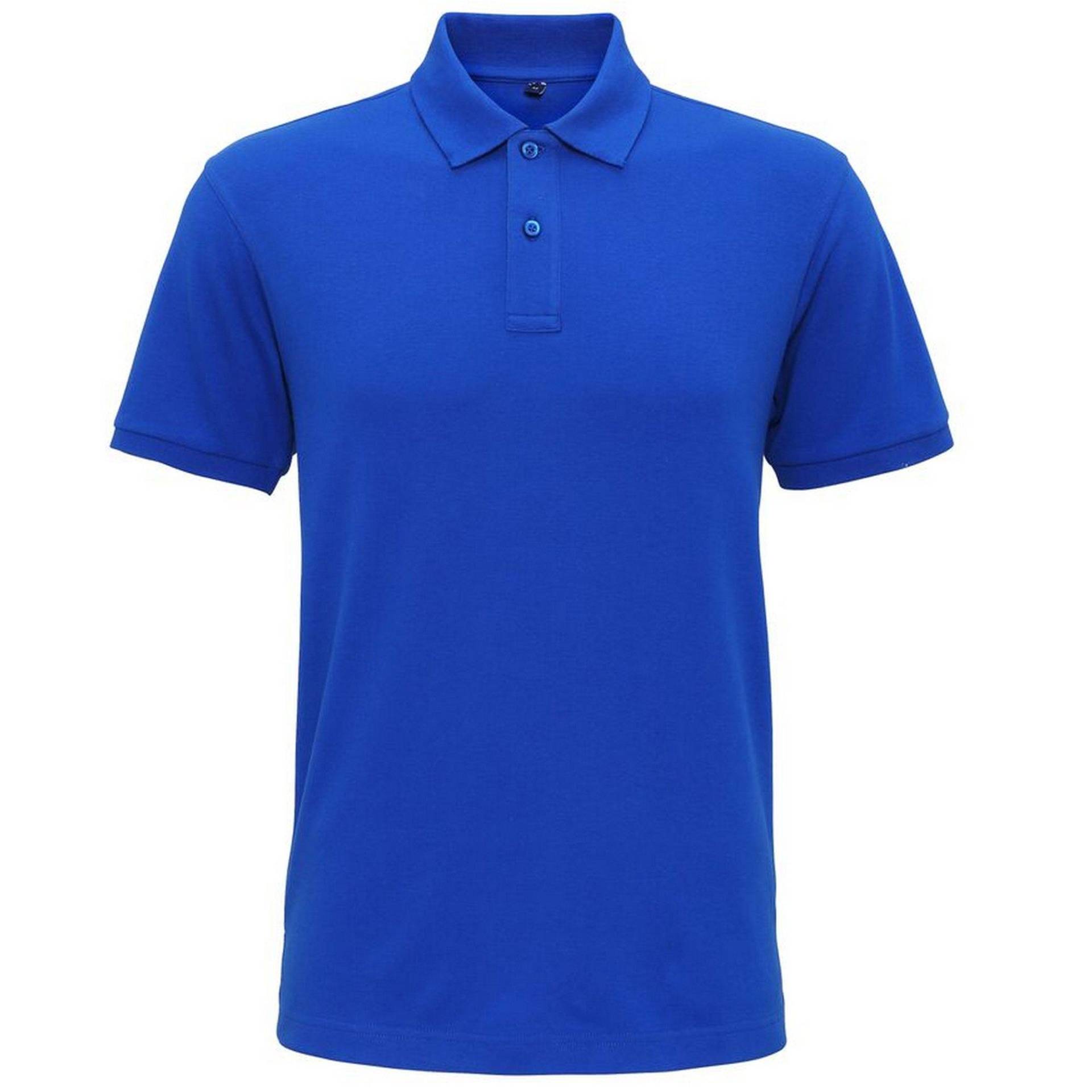 Mens Superweiches Polo Shirt Herren Königsblau L von Asquith & Fox