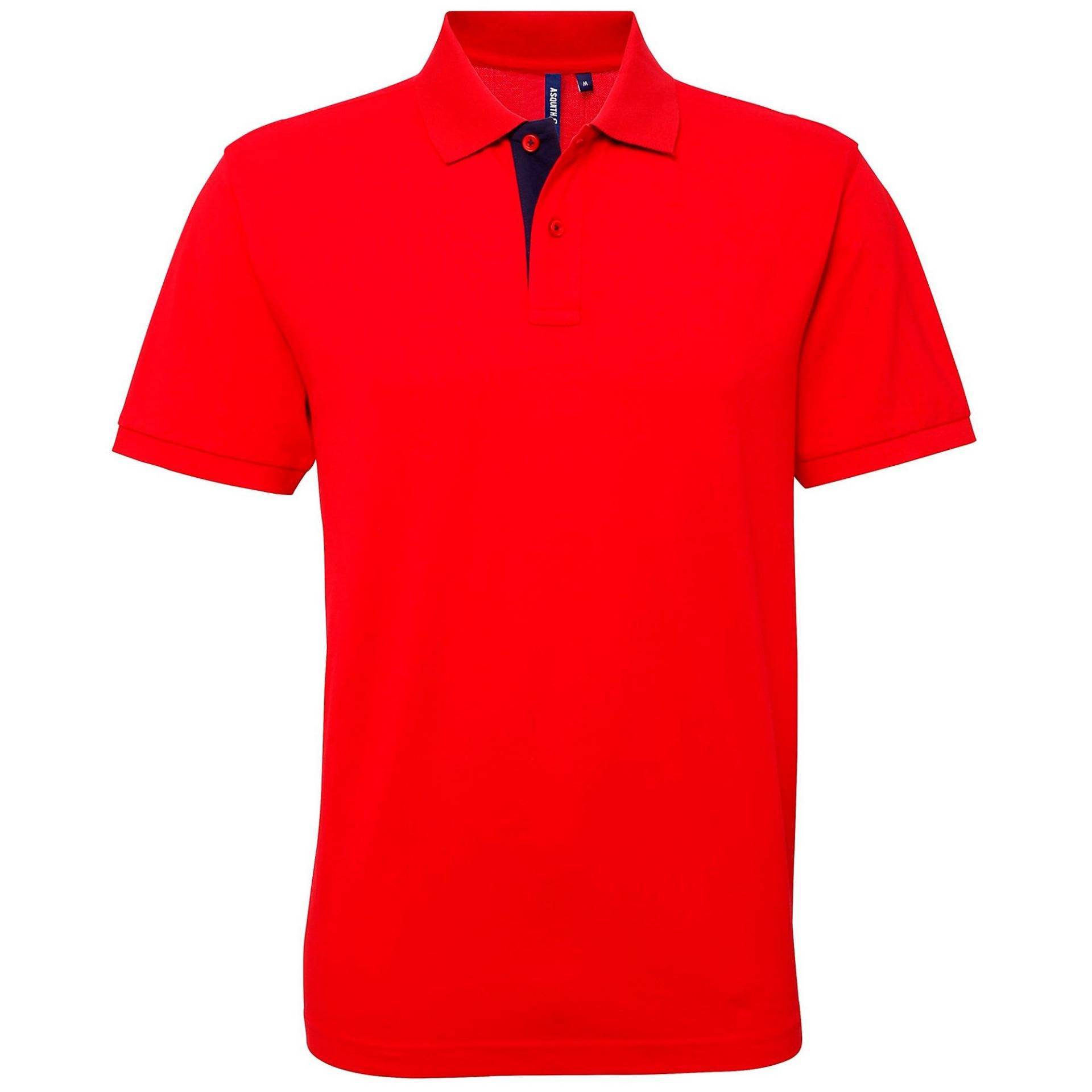 Poloshirt, Kurzärmlig Herren Rot Bunt 3XL