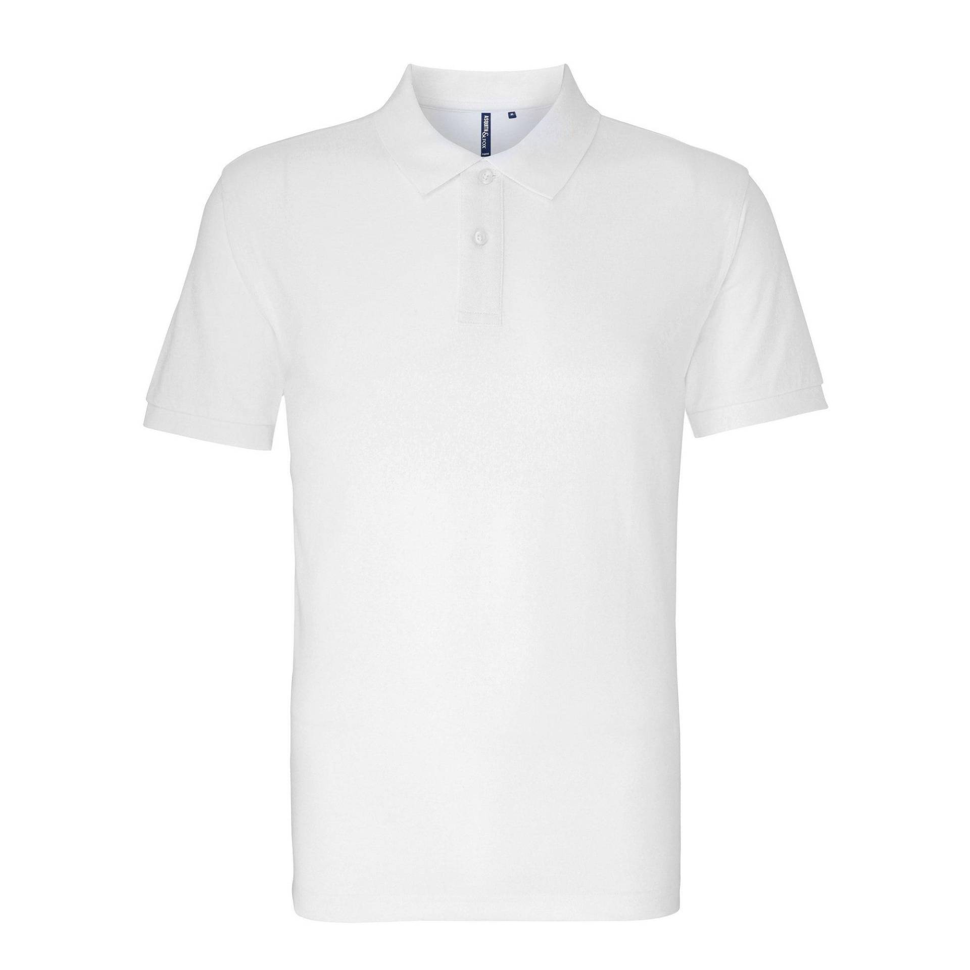 Poloshirt, Kurzarm Herren Weiss 5XL von Asquith & Fox