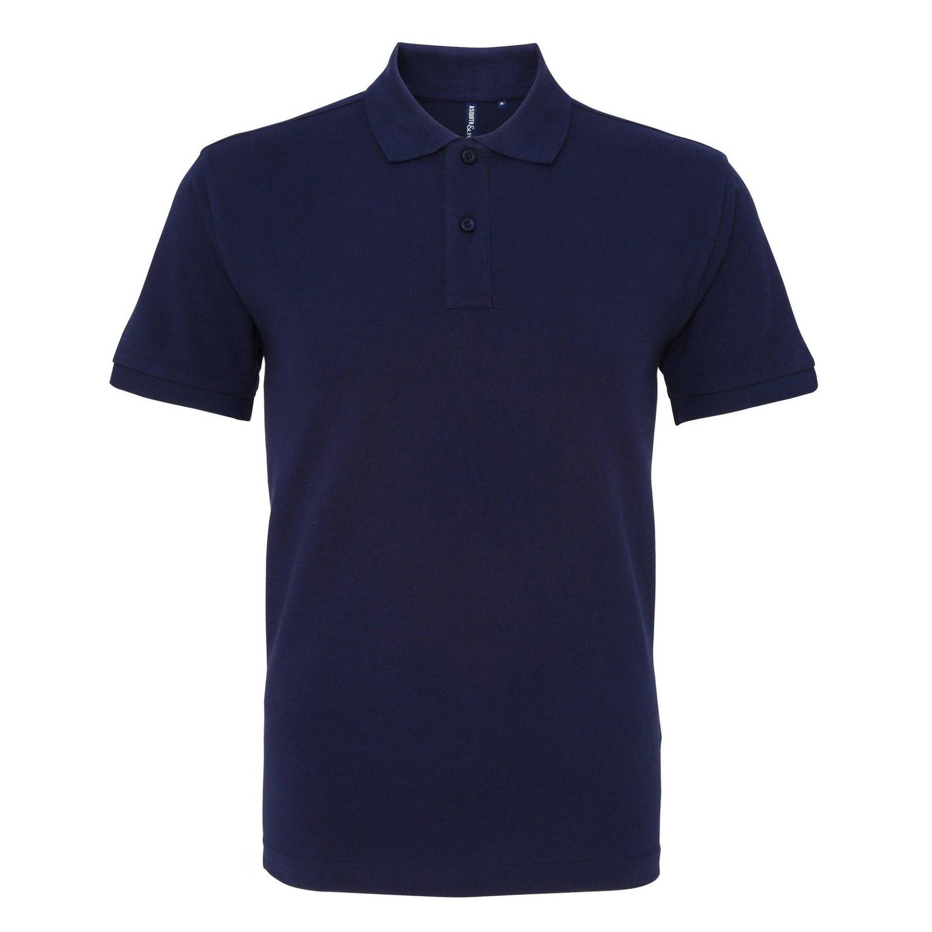 Poloshirt, Kurzarm Herren Marine L von Asquith & Fox