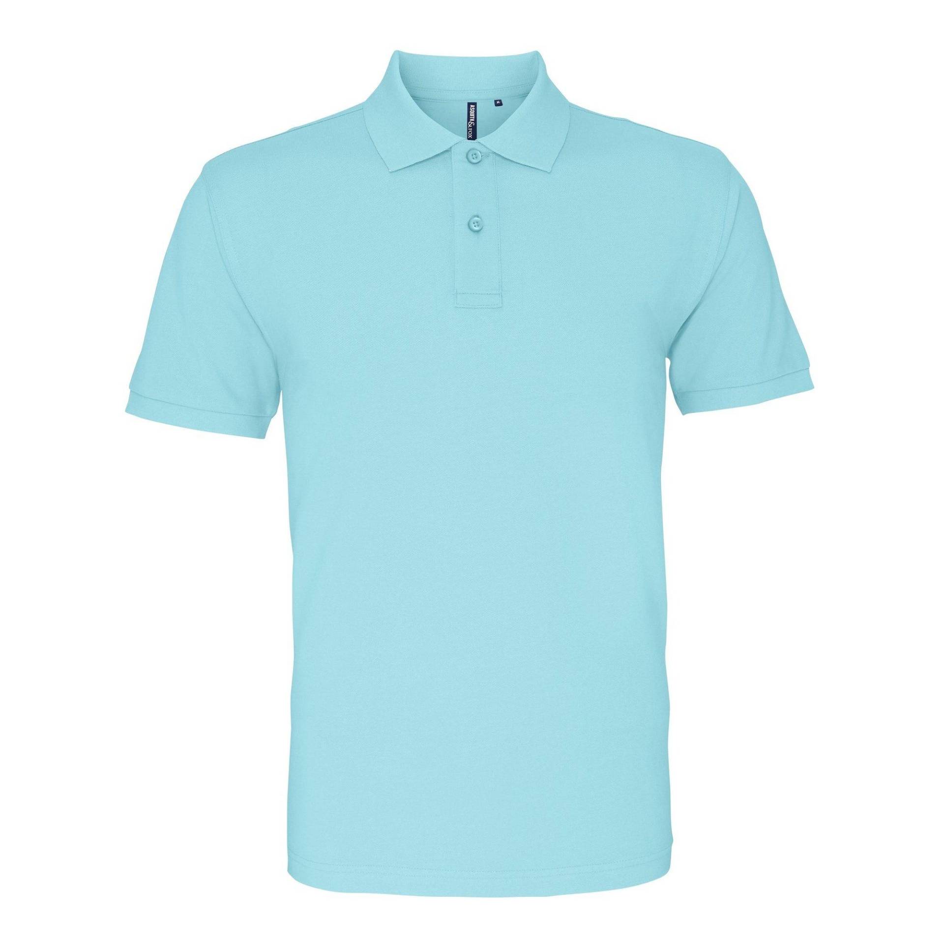 Poloshirt, Kurzarm Herren Blau M von Asquith & Fox