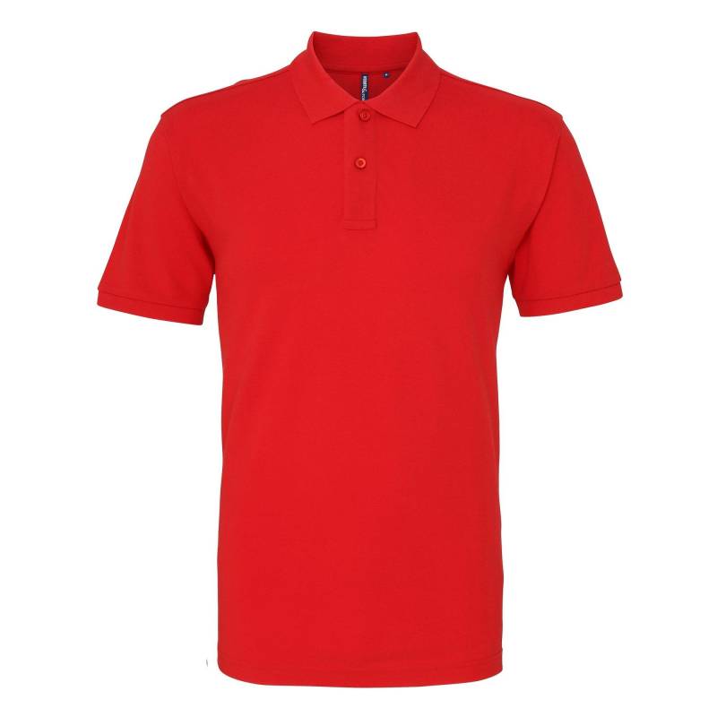 Poloshirt, Kurzarm Herren Rot Bunt M von Asquith & Fox