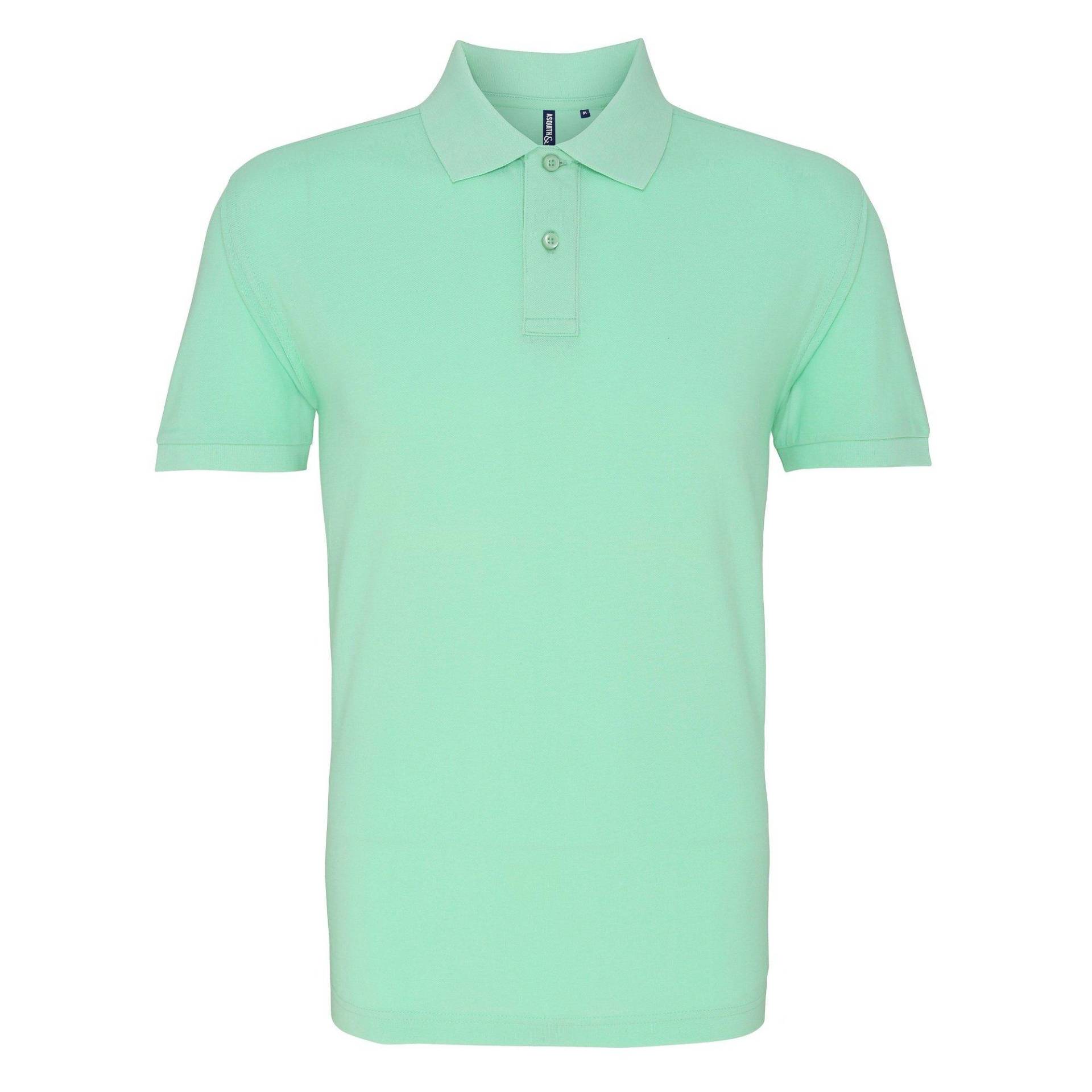 Poloshirt, Kurzarm Herren Mint M von Asquith & Fox