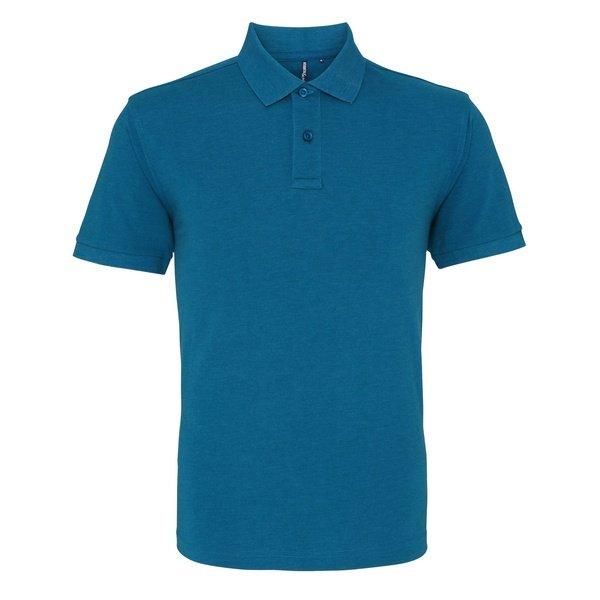 Poloshirt, Kurzarm Herren Blau Bunt XL von Asquith & Fox
