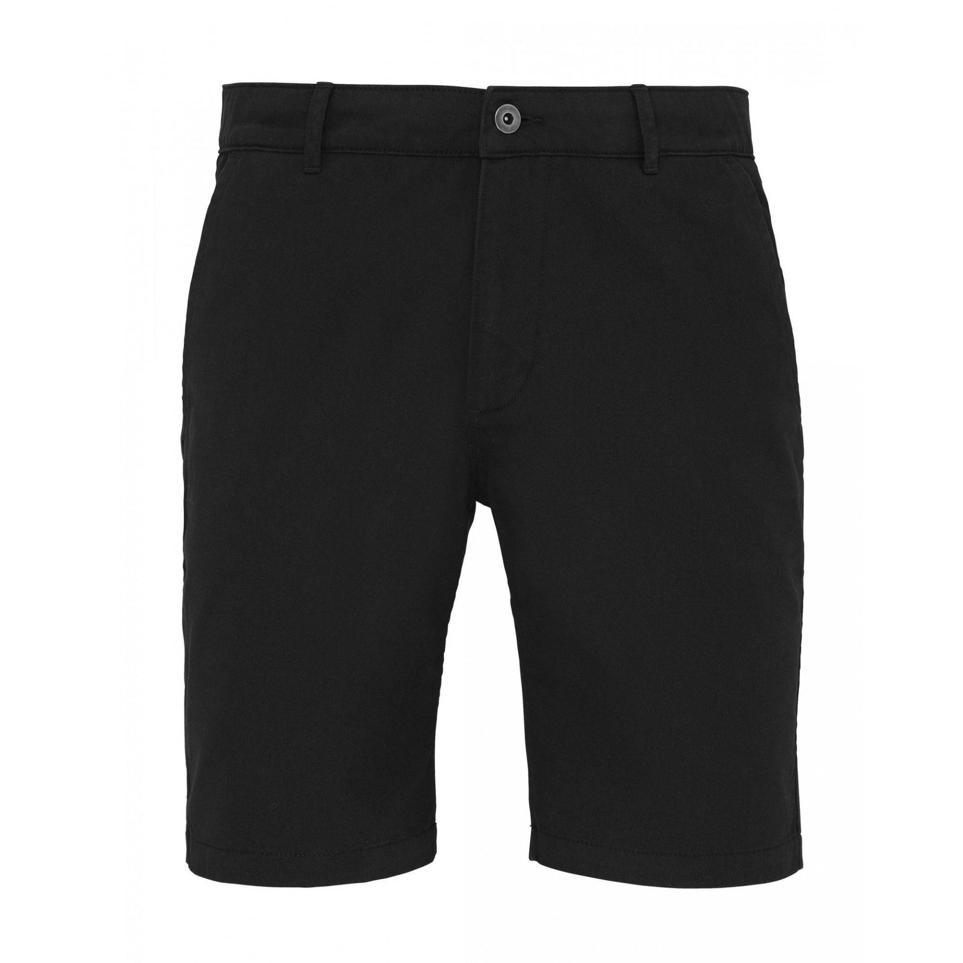 Chinoshorts Herren Schwarz XL von Asquith & Fox