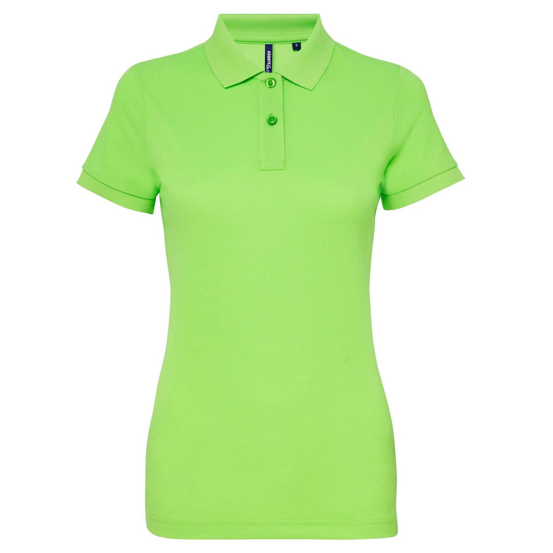 Kurzarm Polo Shirt Damen Grün XXL von Asquith & Fox