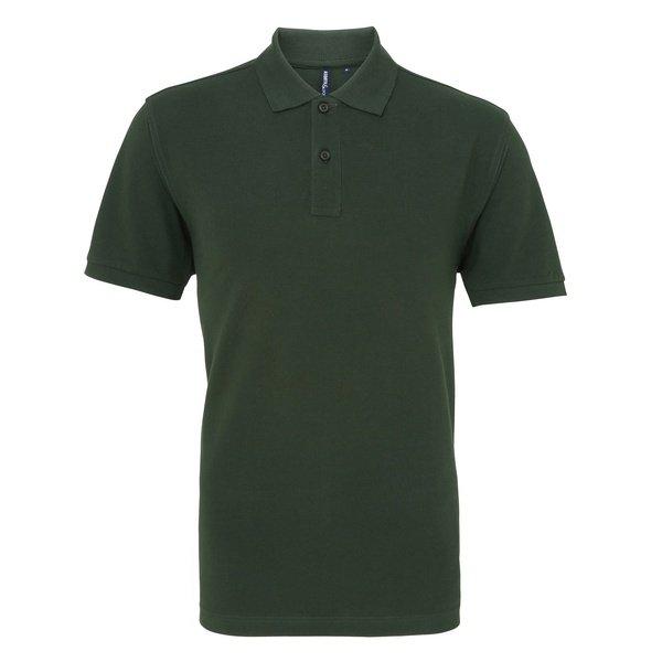 Poloshirt, Kurzarm Herren Dunkelgrün XXL von Asquith & Fox