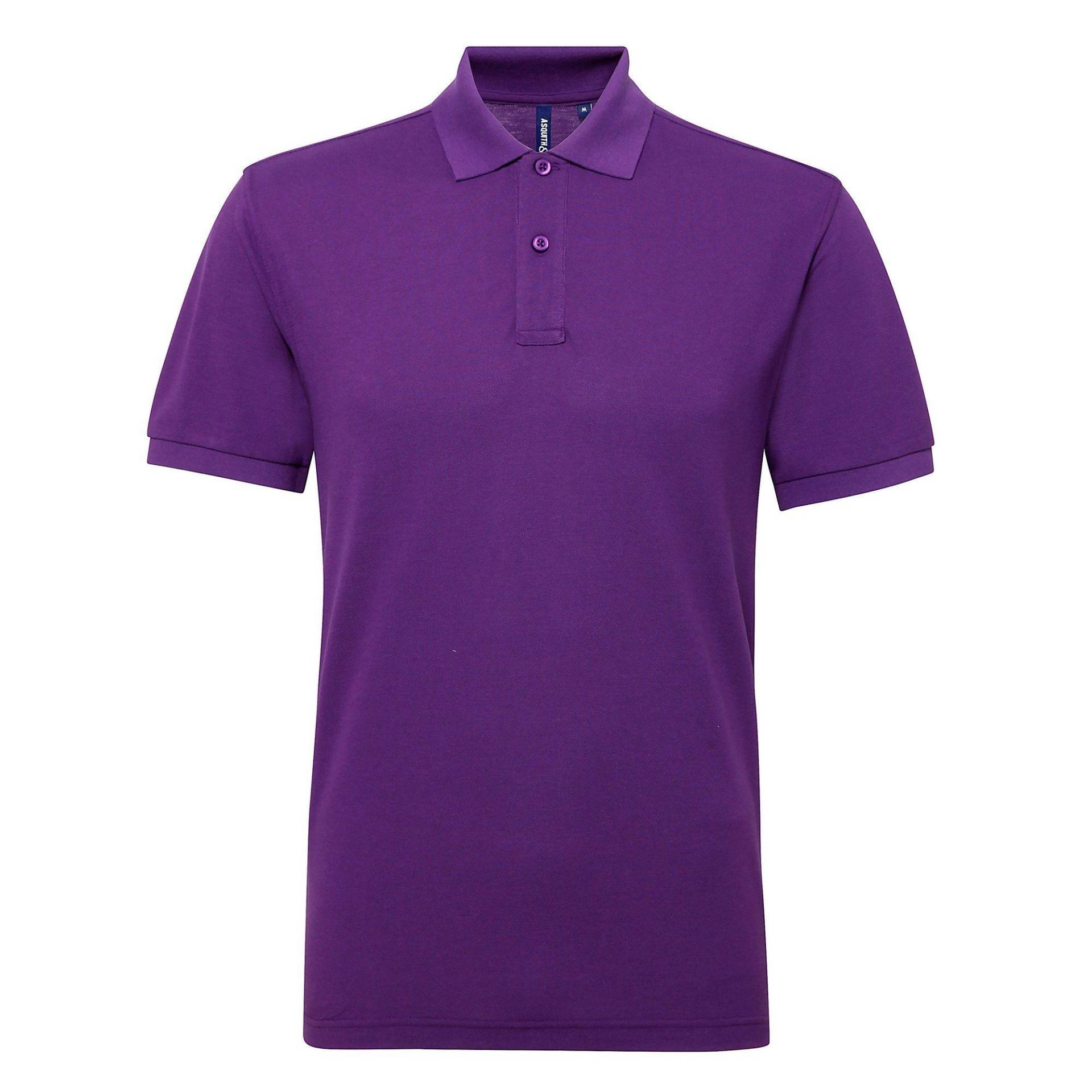 Performance Polo Shirt Herren Lila XXL von Asquith & Fox