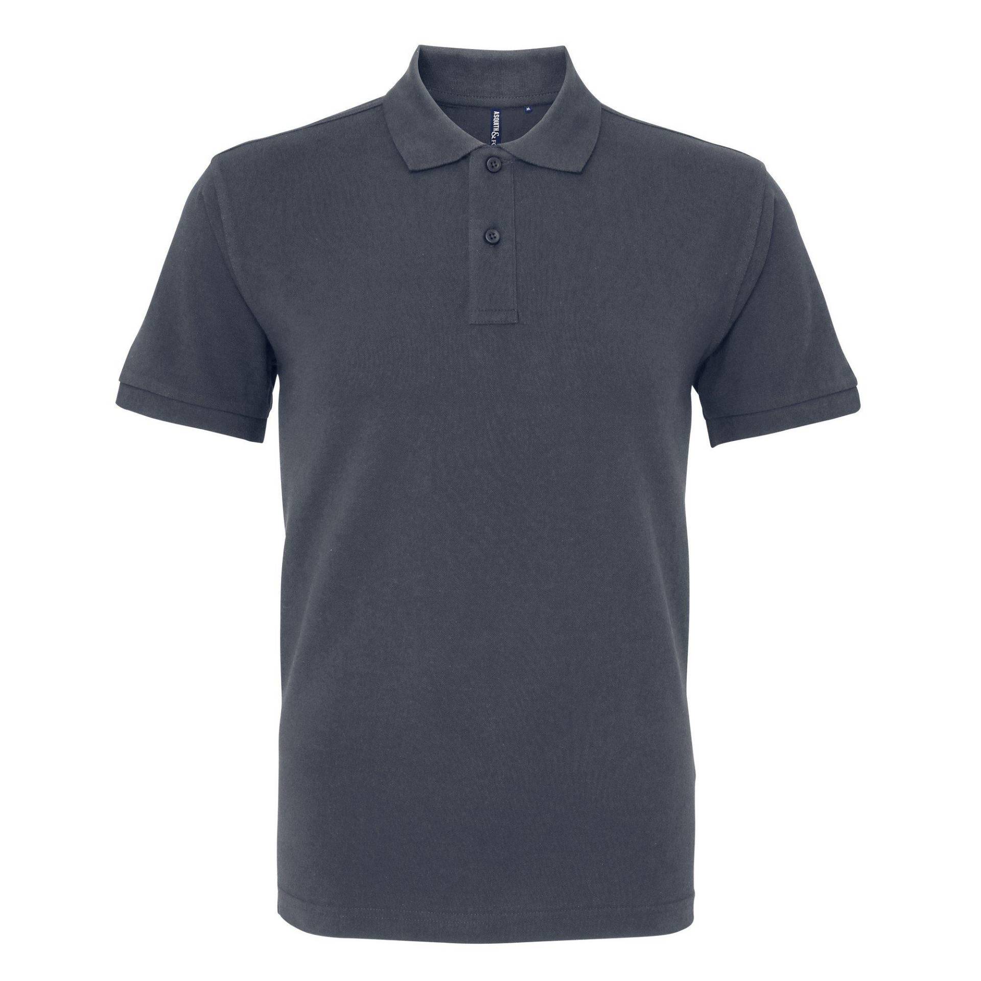 Poloshirt, Aus Biologischem Anbau Herren Grau M von Asquith & Fox