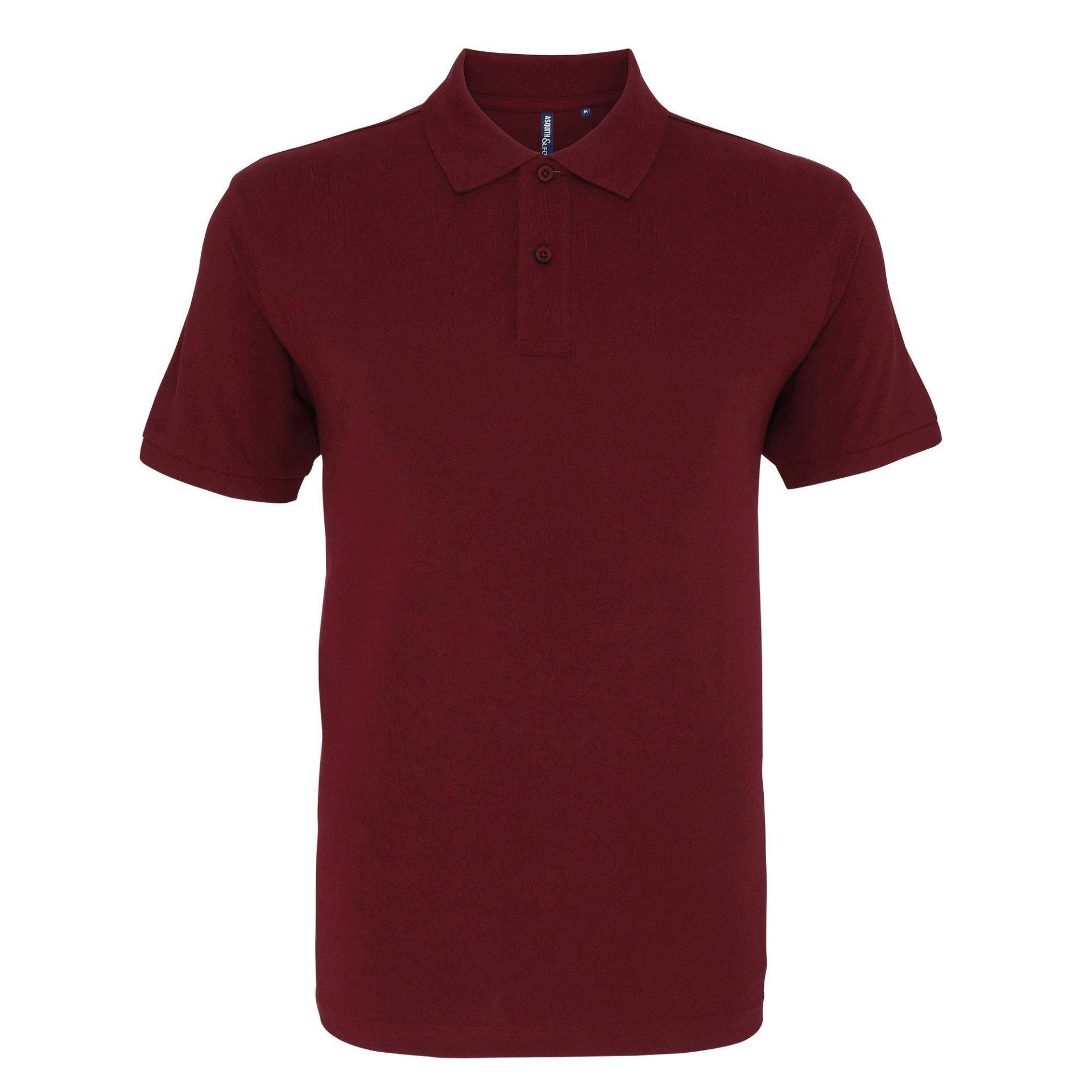 Poloshirt, Aus Biologischem Anbau Herren Weinrot M von Asquith & Fox