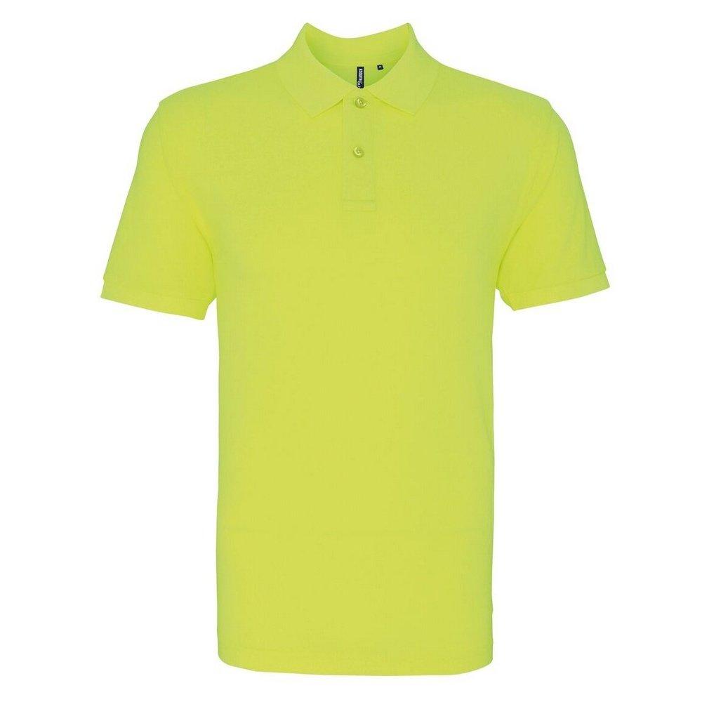 Poloshirt, Kurzarm Herren Gelb L von Asquith & Fox