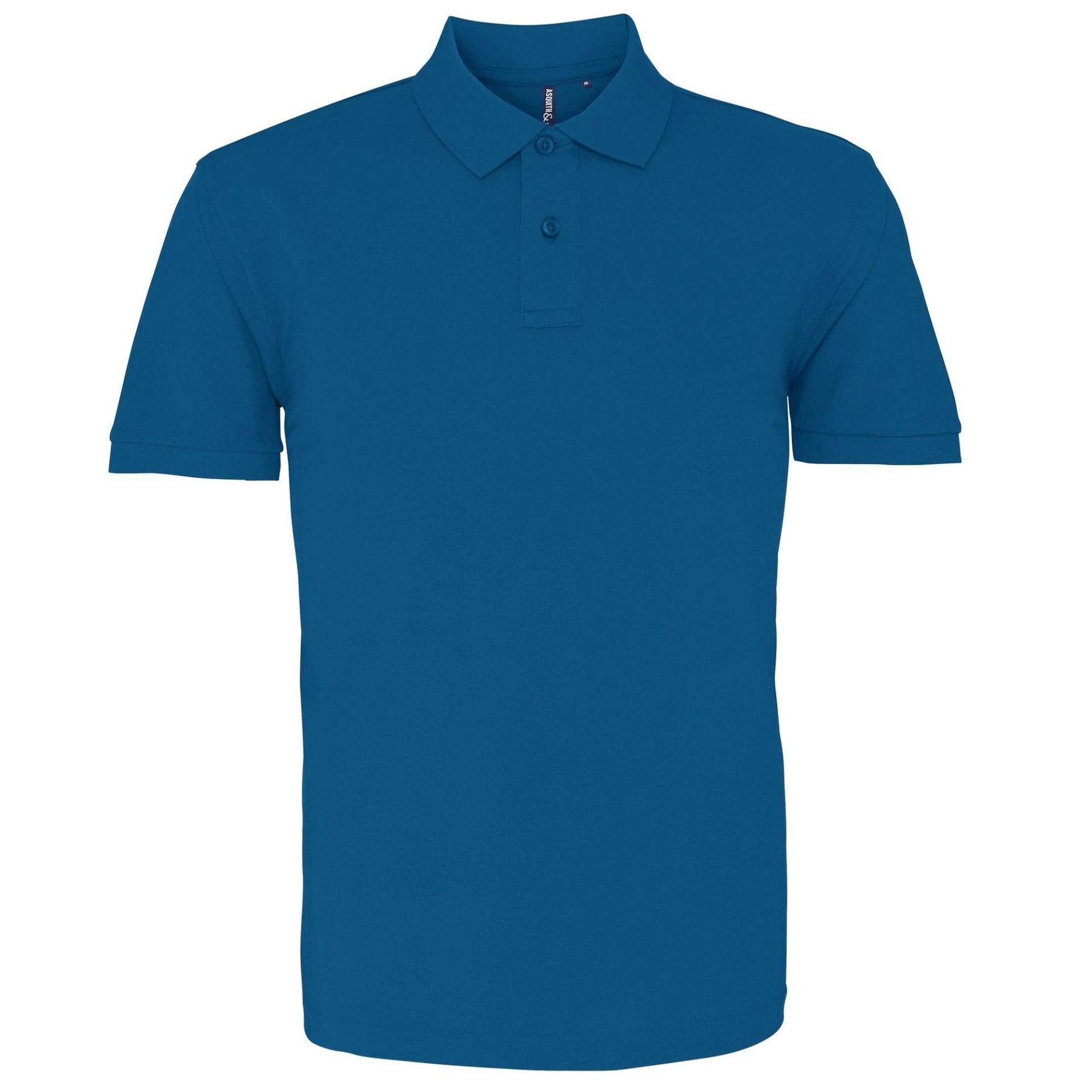 Poloshirt, Kurzarm Herren Blau 3XL von Asquith & Fox