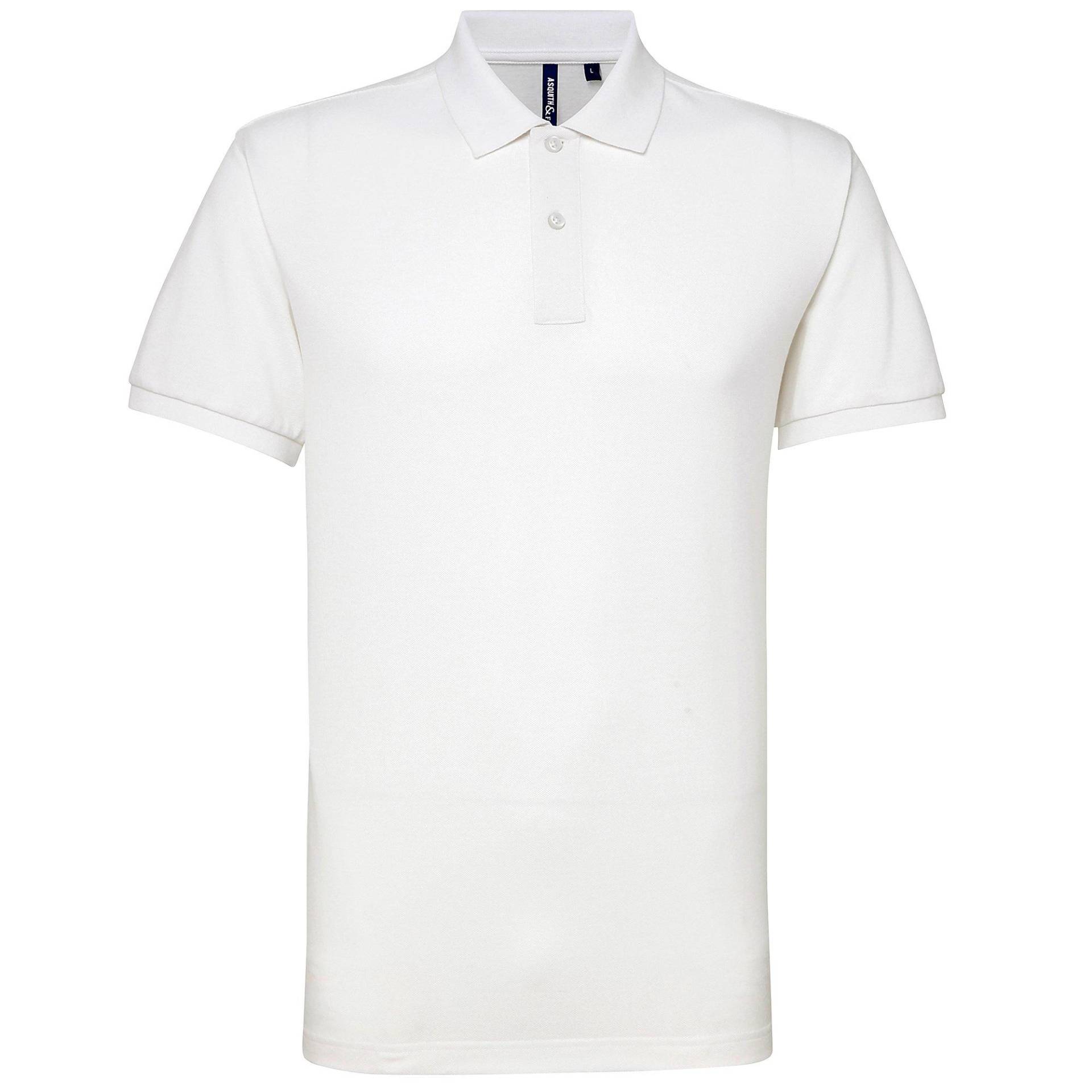 Short Sleeve Performance Formel-polo-hemd Herren Weiss 3XL von Asquith & Fox