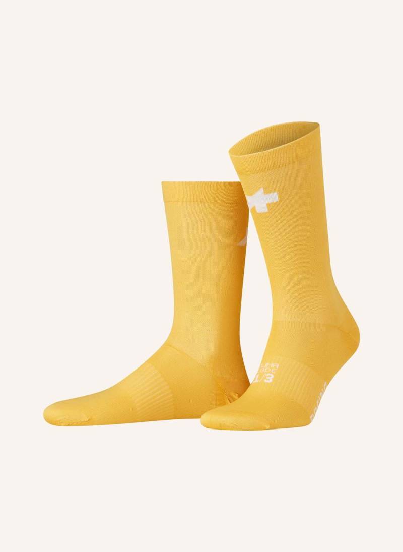 Assos Radsocken Racing s11 orange von Assos