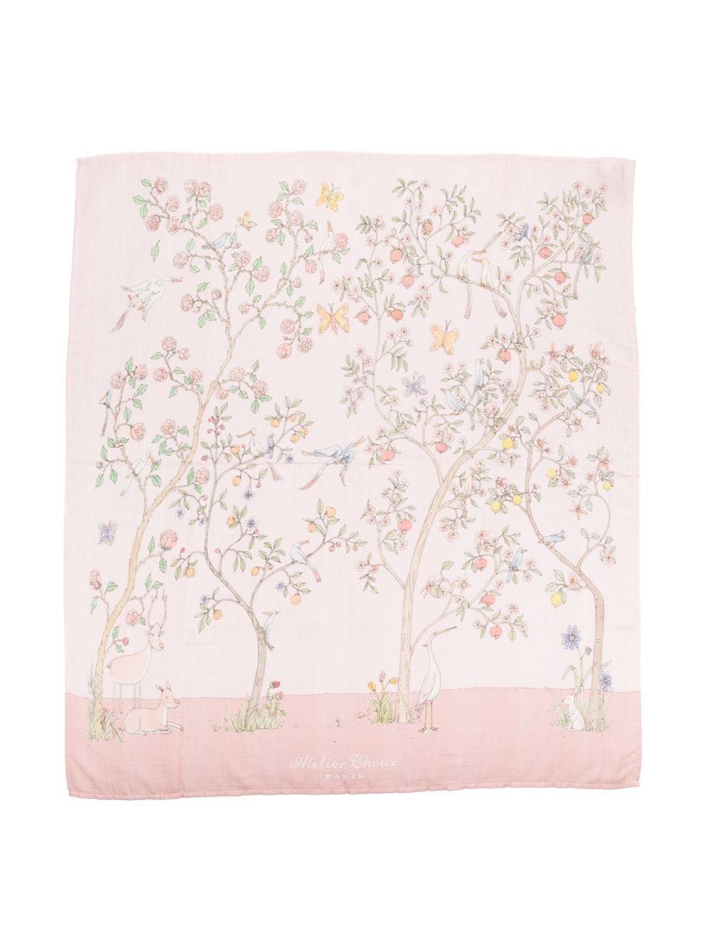 Atelier Choux Bloom organic cotton blanket - Pink von Atelier Choux