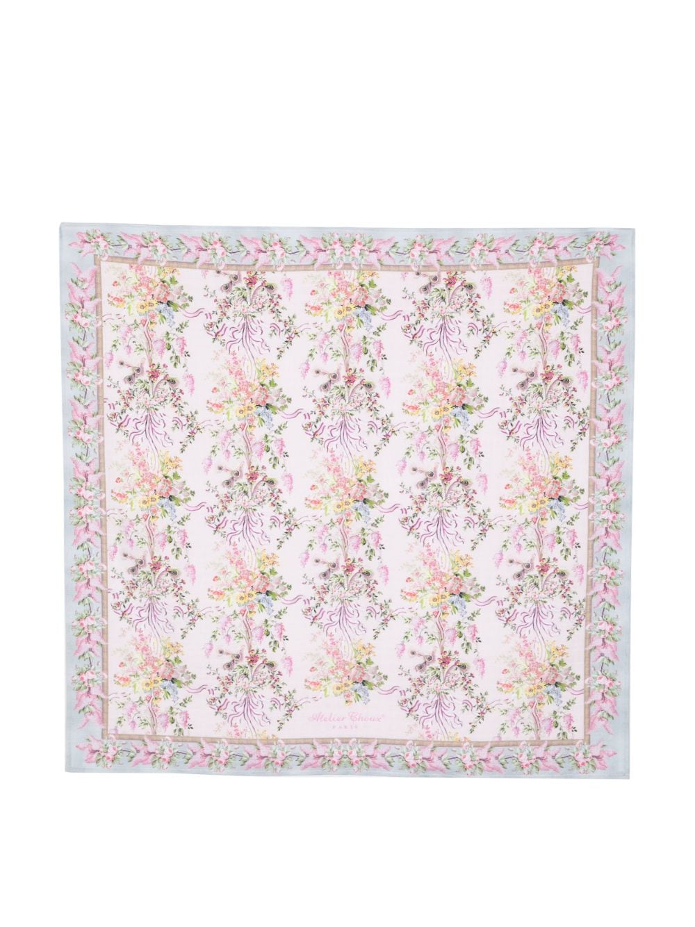 Atelier Choux floral-print organic-cotton blanket - Pink von Atelier Choux