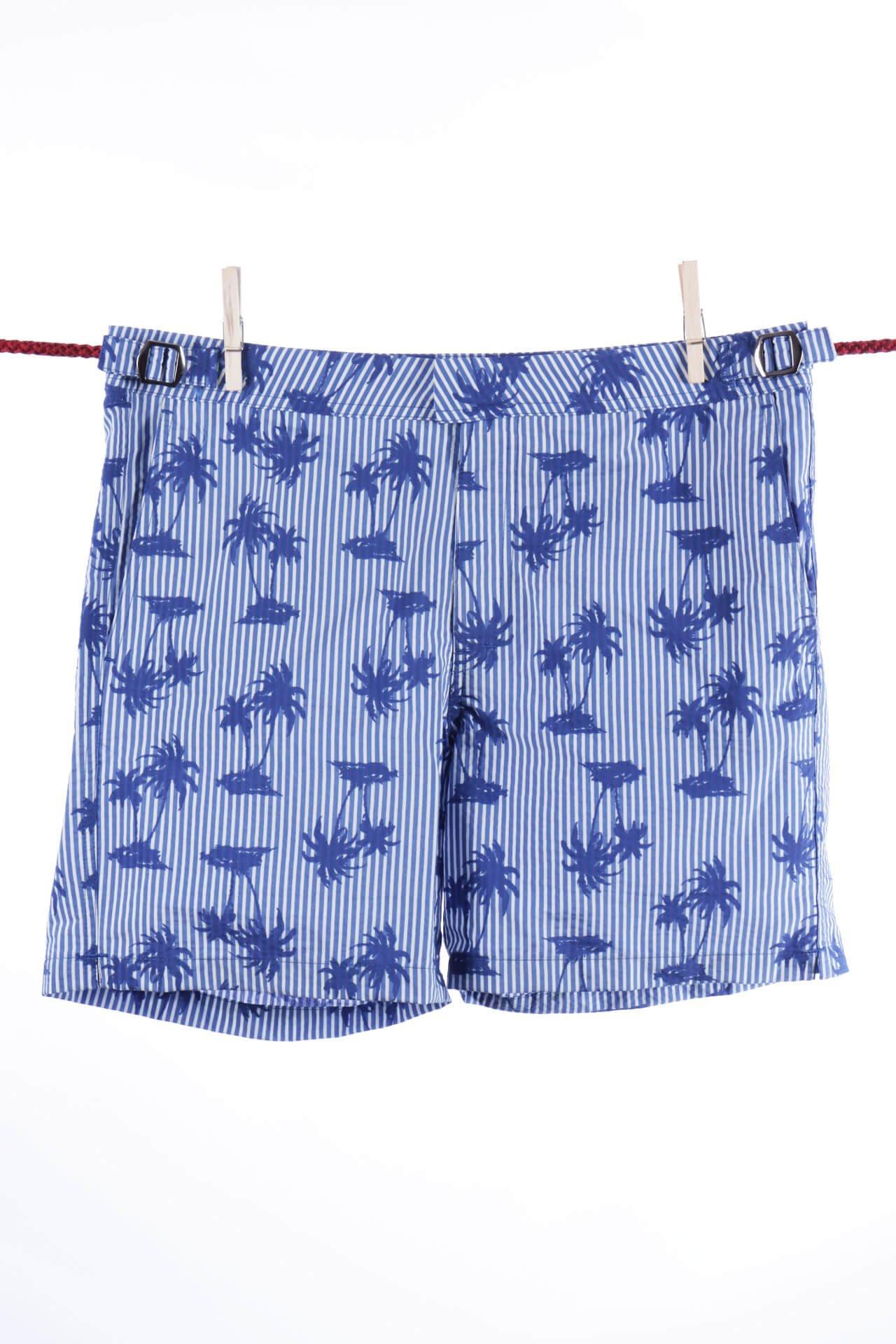 Badeshorts Florida - Modell Formentera Herren Blau L von Atelier F&B