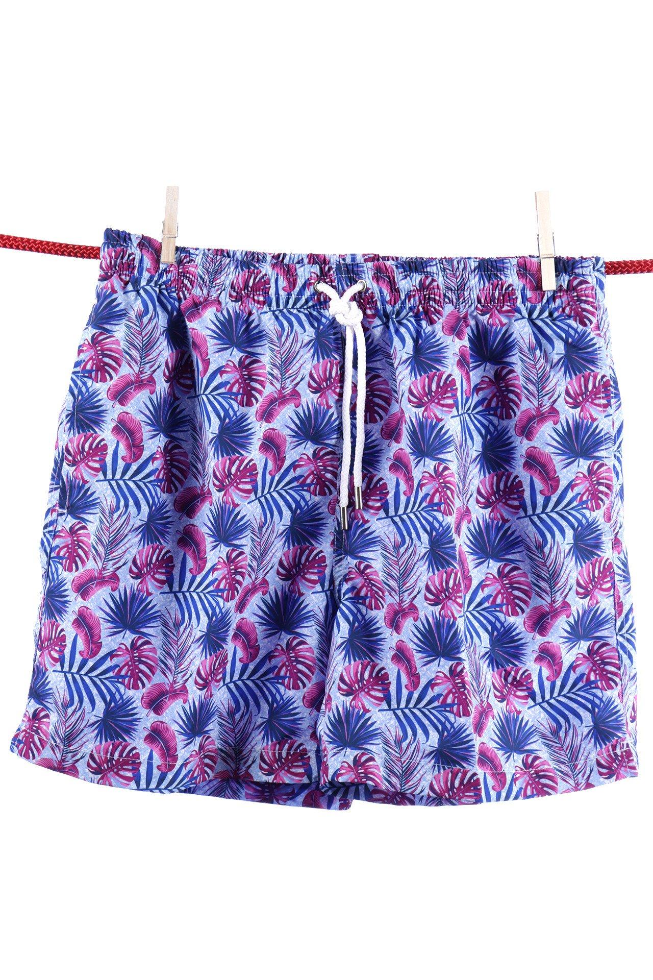 Badeshorts Aus Palmblättern - Ibiza-modell Herren Violett M von Atelier F&B