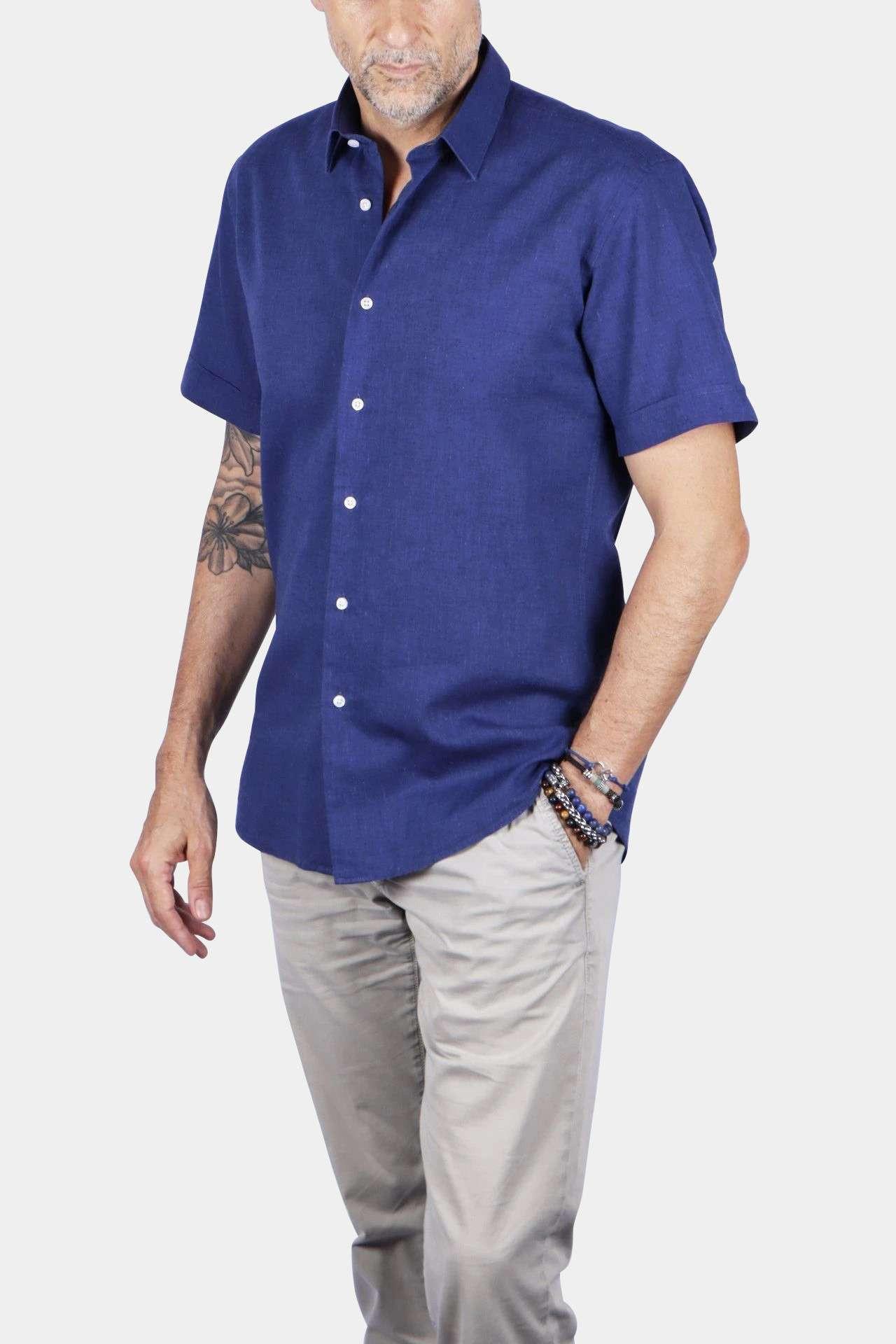 Capri-shirt Herren Blau L von Atelier F&B