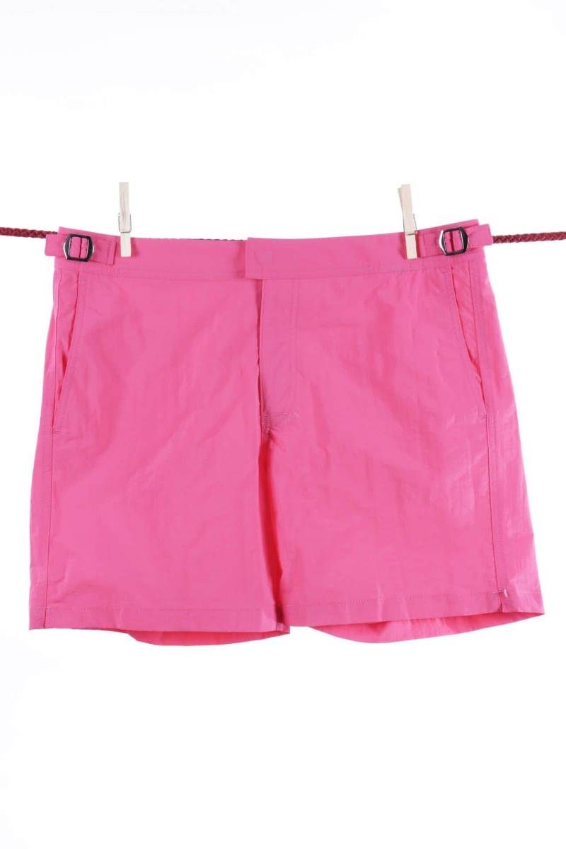 Einfarbige, Süße Badeshorts – Modell Formentera Herren Rosa S von Atelier F&B