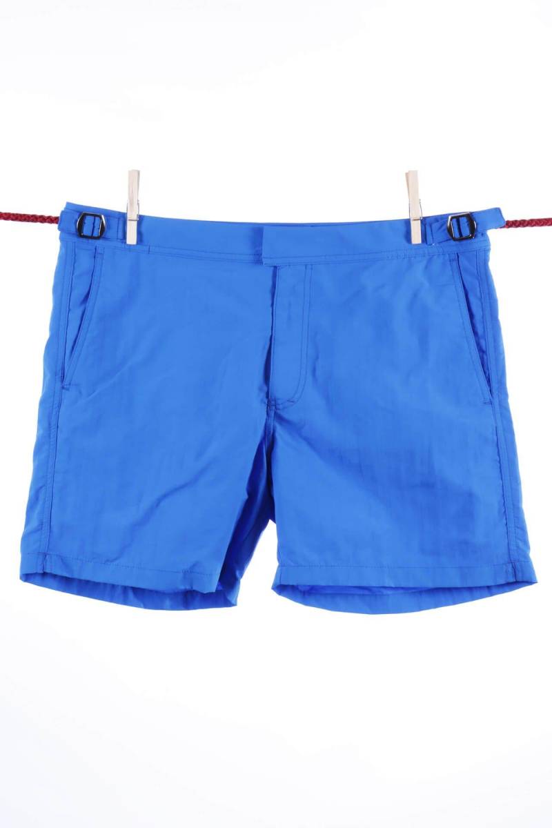 Einfarbige Badeshorts In Indigo - Modell Formentera Herren Blau L von Atelier F&B