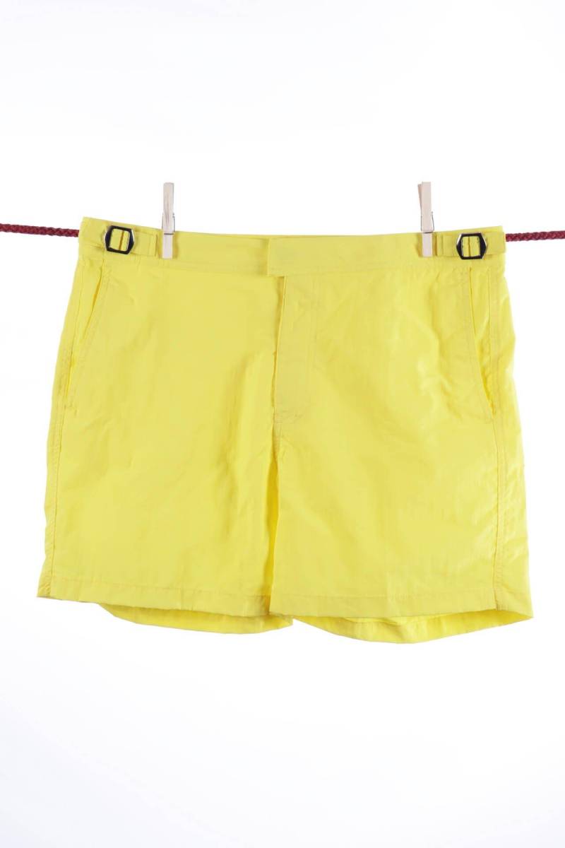 Einfarbige Zitronen-badeshorts - Modell Formentera Herren Gelb XL von Atelier F&B