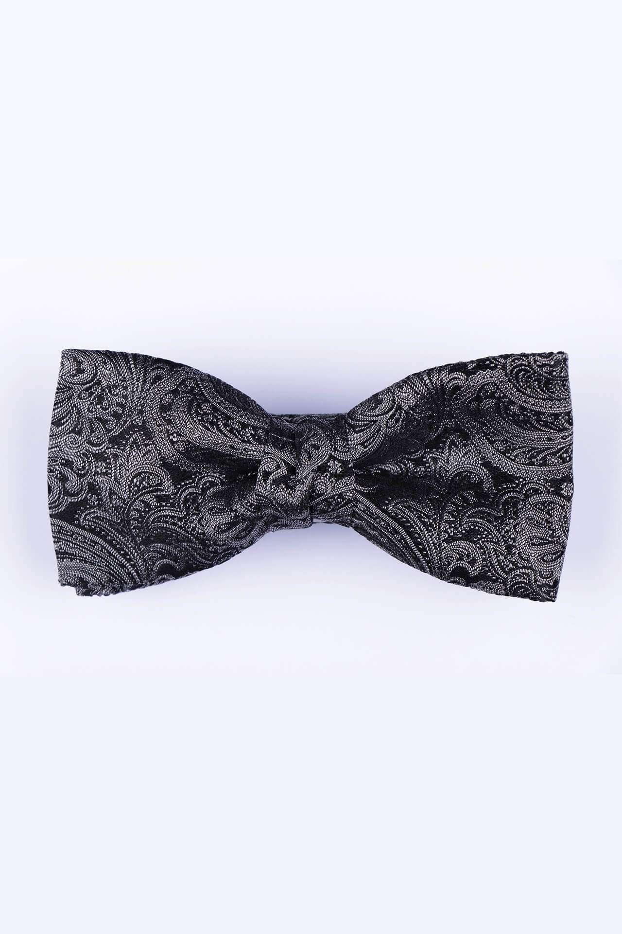 Geknotete Zeremonielle Fliege Mit Paisley-motiven Herren Schwarz ONE SIZE von Atelier F&B