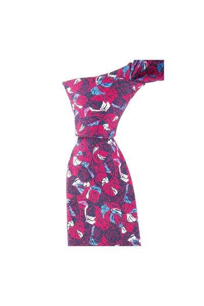 Krawatte Mit Blattmotiv Herren Rosa ONE SIZE von Atelier F&B