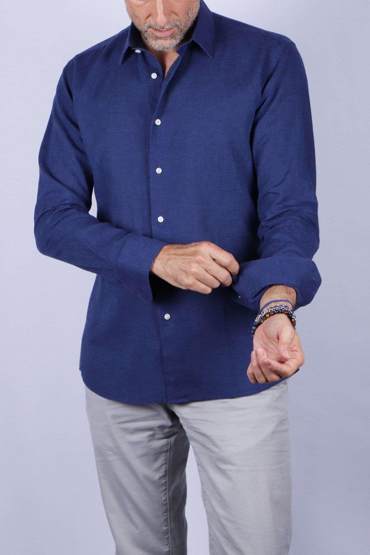 Capri-shirt Herren Blau M von Atelier F&B