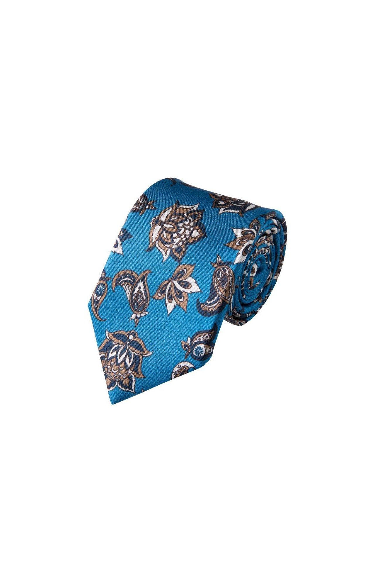 Paisley-krawatte Aus Seide Herren Blau ONE SIZE von Atelier F&B