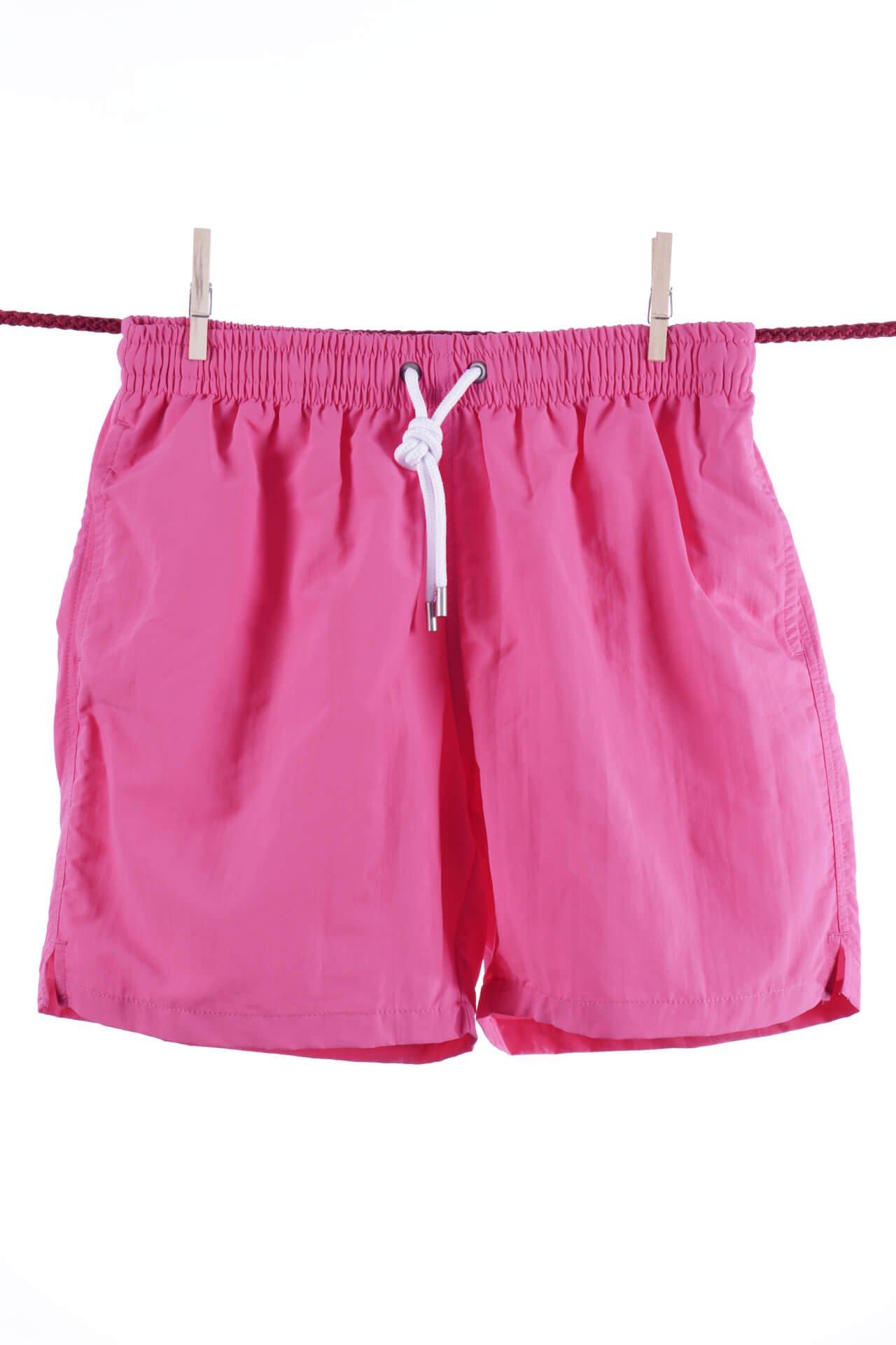 Einfarbige, Süße Badeshorts - Modell Ibiza Herren Pink XL von Atelier F&B