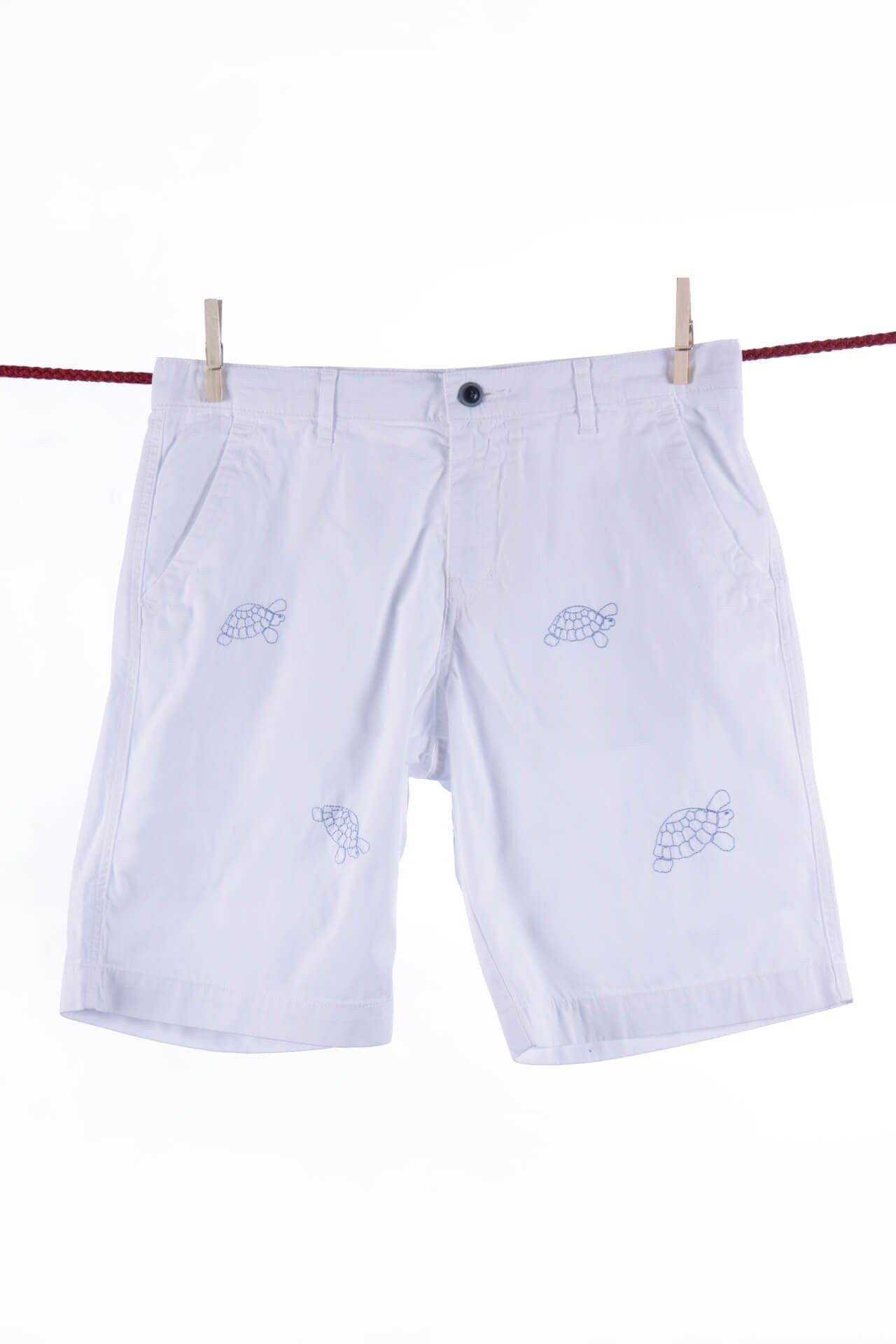 Reine Schildkröten-bermudashorts Herren Weiss XL von Atelier F&B