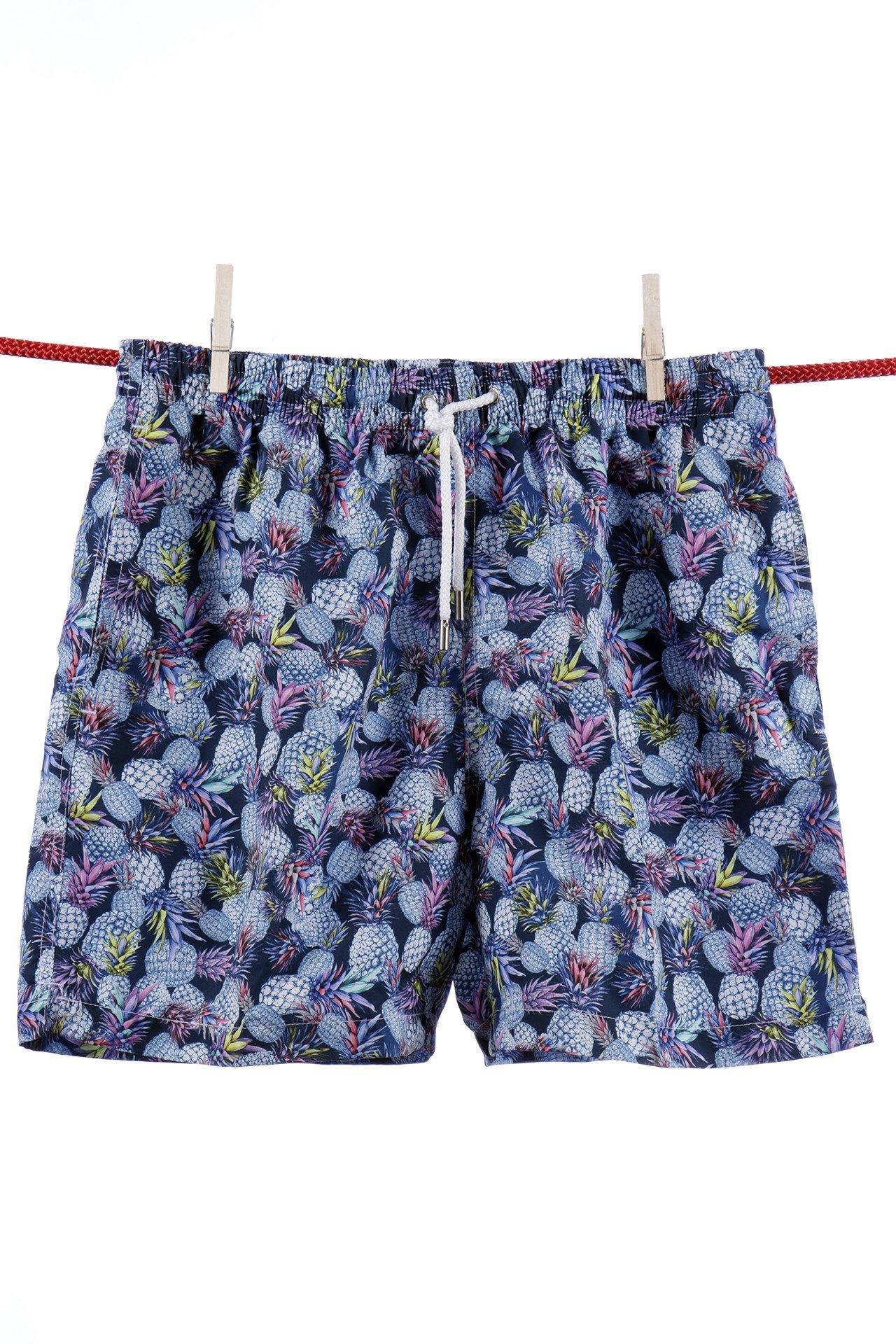 Ananas-badeshorts - Ibiza-modell Herren Blau XXL von Atelier F&B