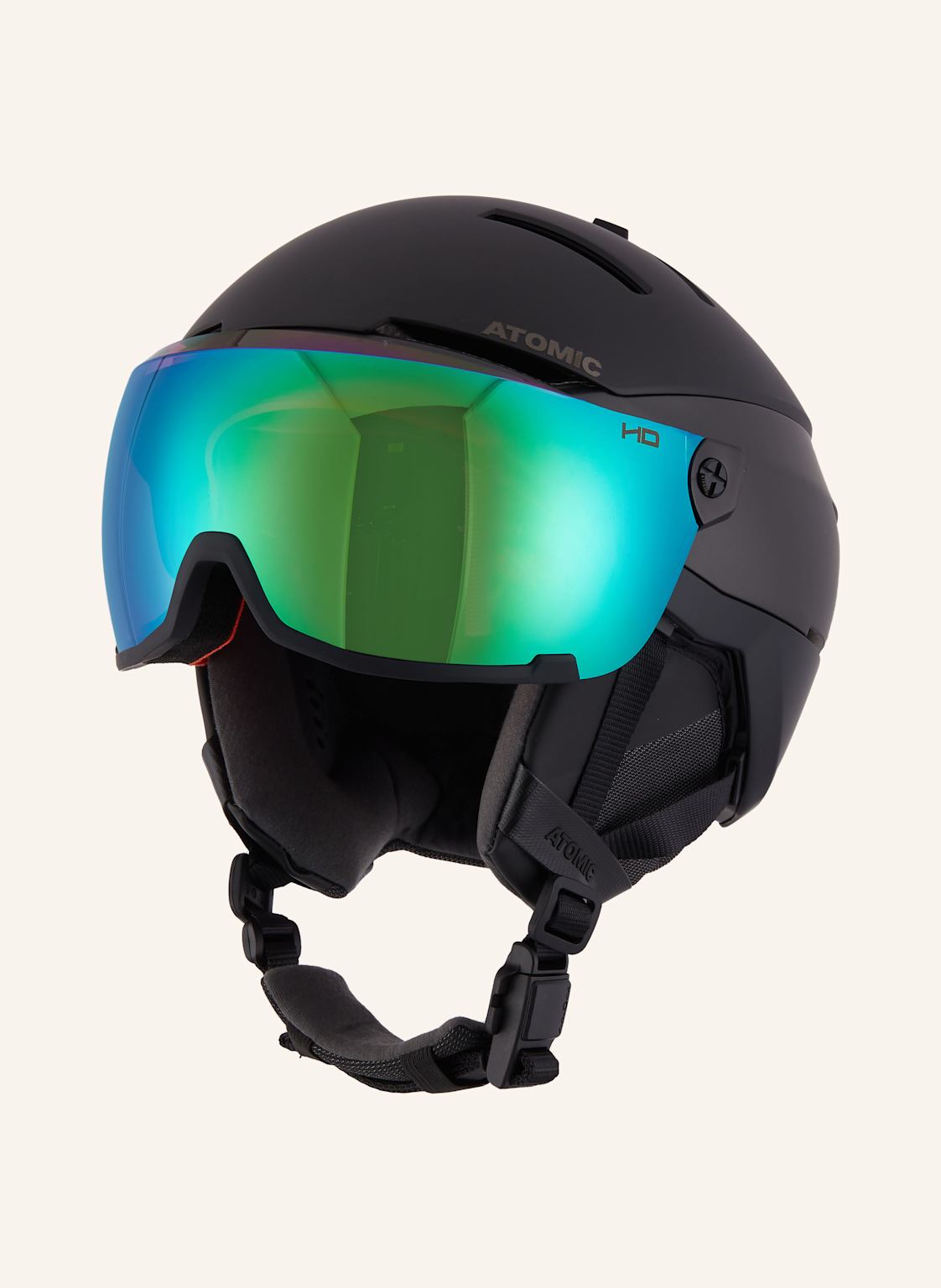 Atomic Skihelm Savor Gt Amid Visor schwarz von Atomic