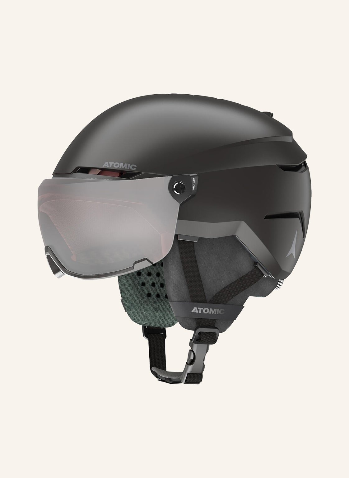 Atomic Skihelm Savor Visor schwarz von Atomic