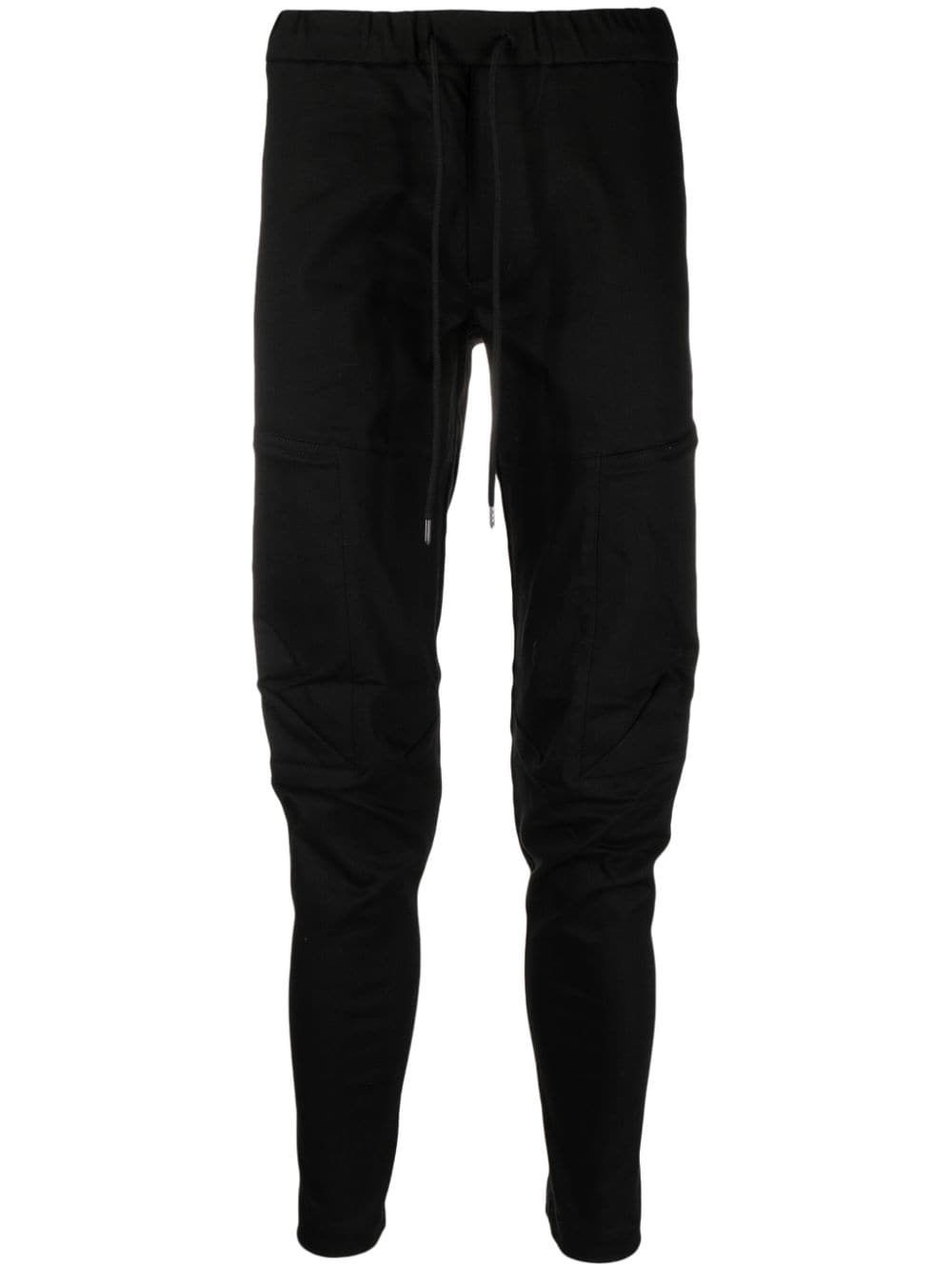 Attachment drawstring-waist slim-cut trousers - Black von Attachment