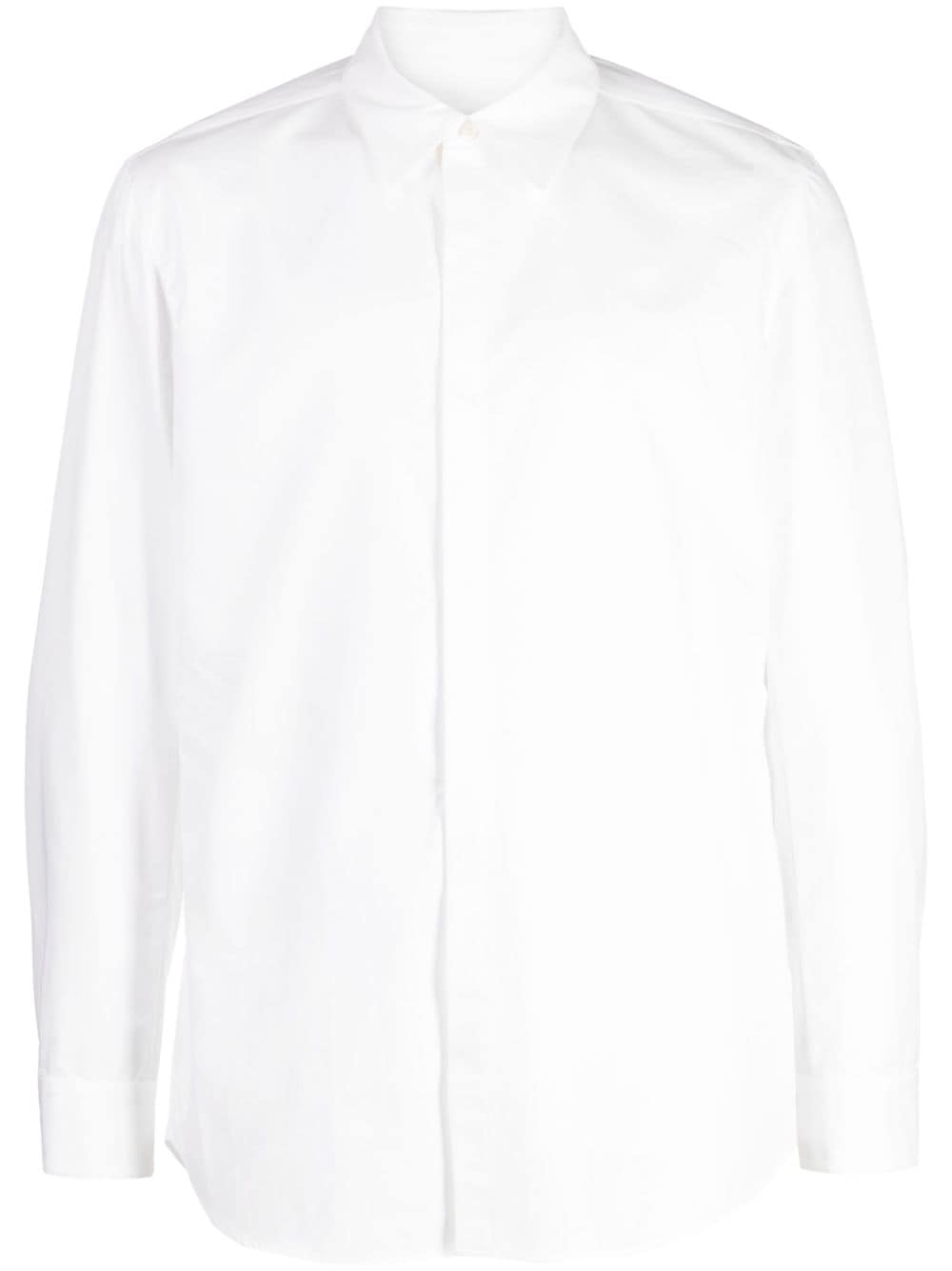 Attachment long-sleeve button-up shirt - White von Attachment