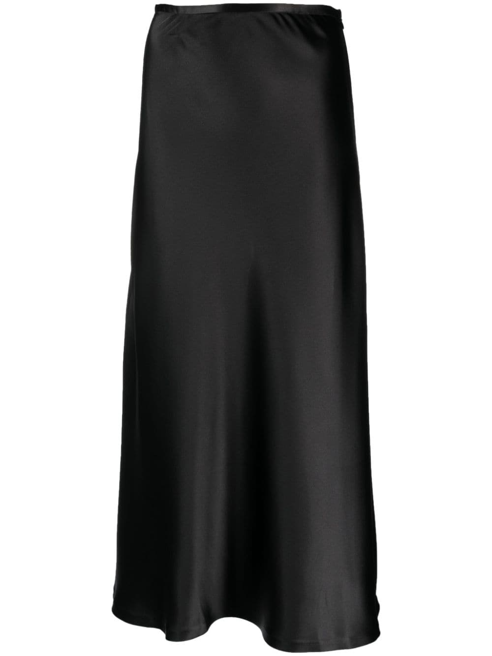 Atu Body Couture A-line satin maxi skirt - Black von Atu Body Couture