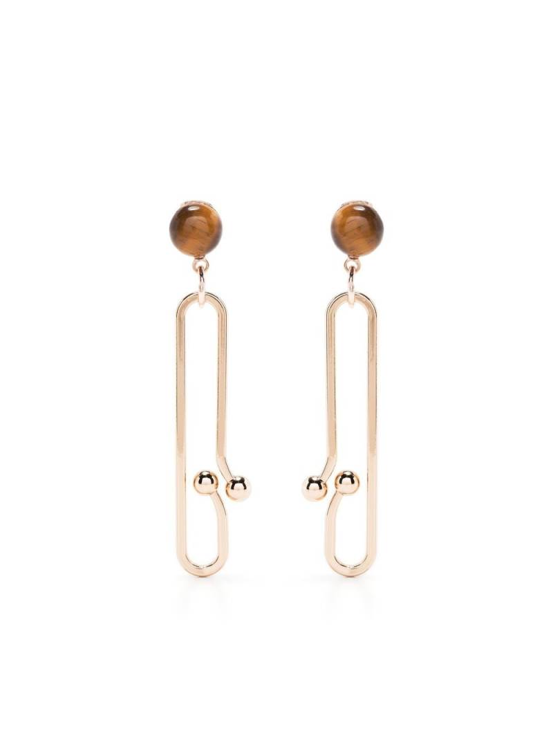 Atu Body Couture abstract-drop earrings - Brown von Atu Body Couture