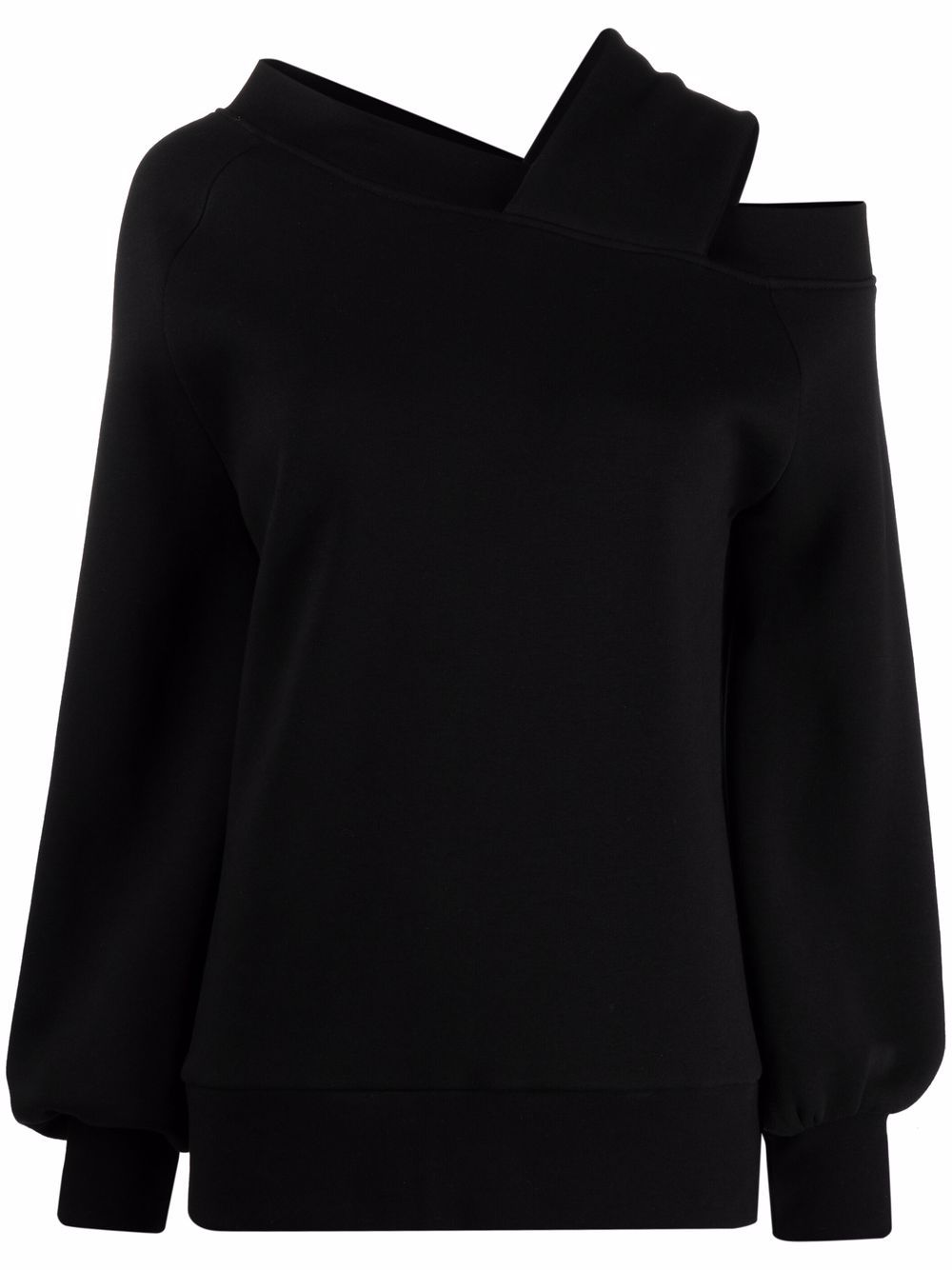 Atu Body Couture x Ioana Ciolacu balloon-sleeve off-shoulder sweatshirt - Black von Atu Body Couture