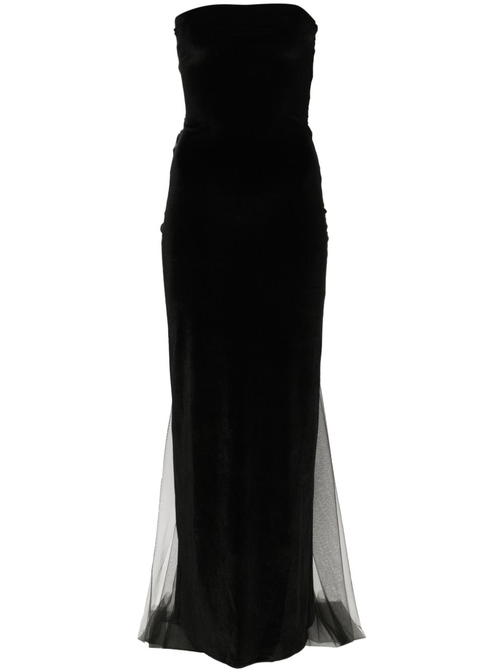Atu Body Couture bow-detail velvet midi dress - Black von Atu Body Couture