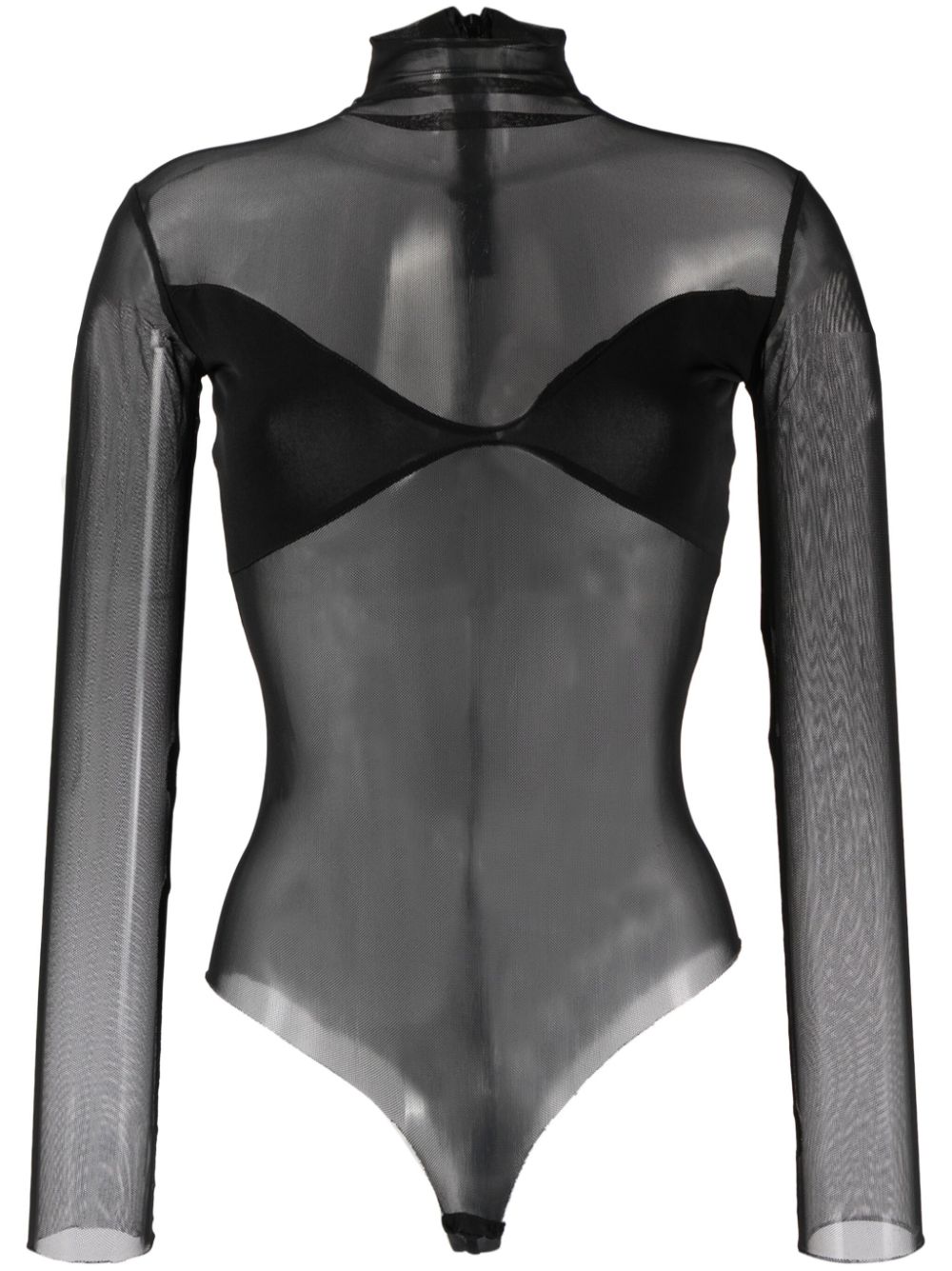 Atu Body Couture panelled mesh bodysuit - Black von Atu Body Couture
