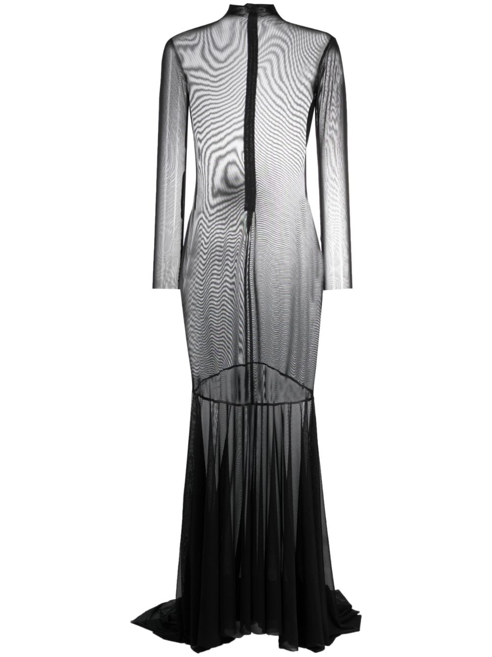 Atu Body Couture long-sleeve semi-sheer dress - Black von Atu Body Couture