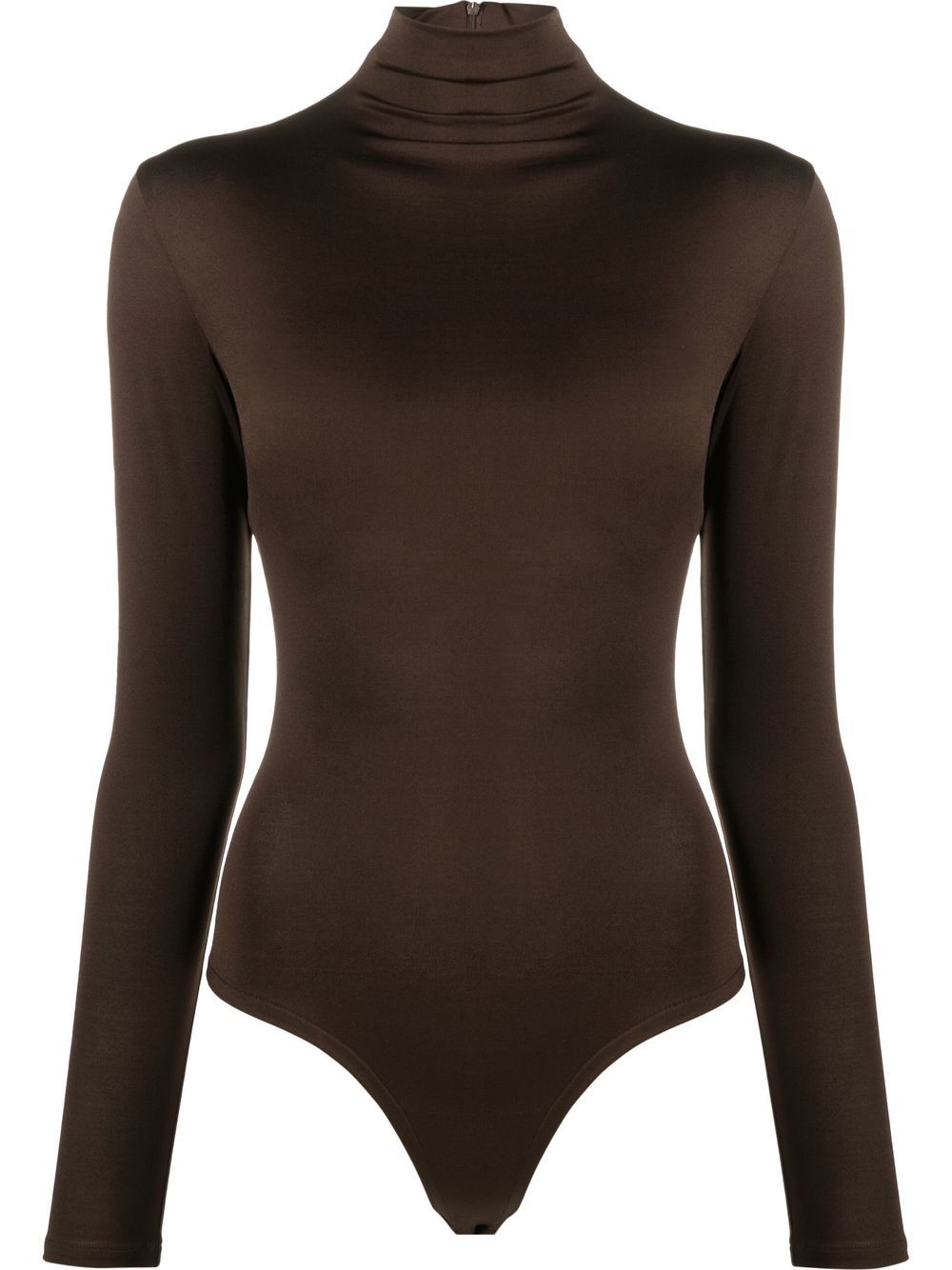 Atu Body Couture mock-neck long-sleeved bodysuit - Brown von Atu Body Couture