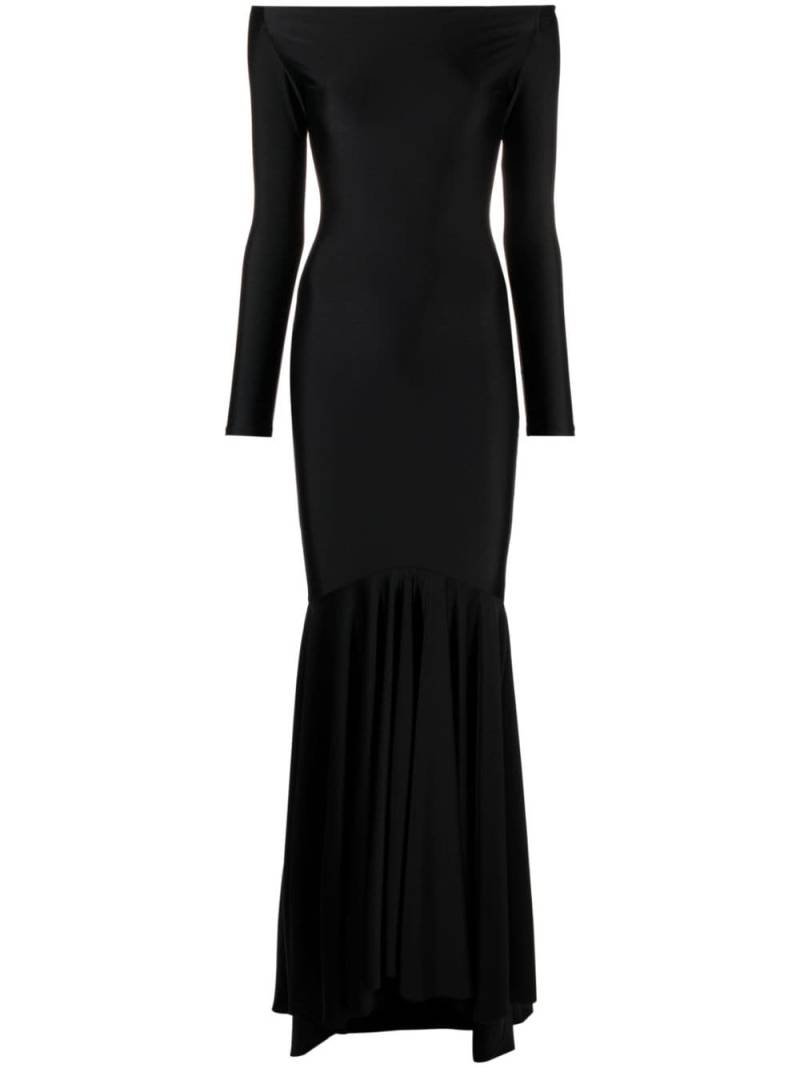 Atu Body Couture off-shoulder flared gown - Black von Atu Body Couture