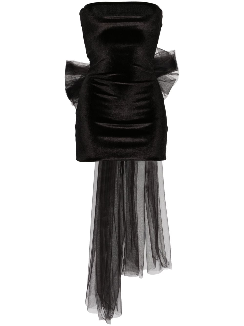 Atu Body Couture oversize-bow velvet miniskirt - Black von Atu Body Couture