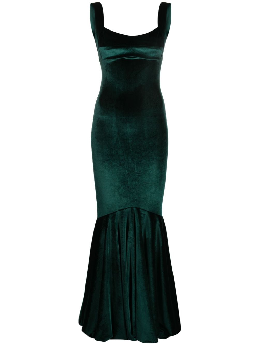 Atu Body Couture velour sleeveless maxi dress - Green von Atu Body Couture