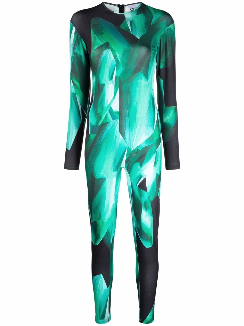 Atu Body Couture x Ioana Ciolacu abstract-print jumpsuit - Green von Atu Body Couture