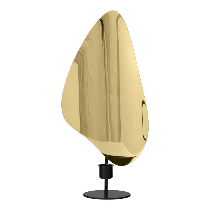 Flambeau Table Kerzenständer, Grösse h. 34 x l. 16.5 x b. 9.2cm, Ausführung bronzed brass / grey von Audo Copenhagen